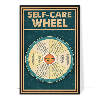 Self-care Wheel Vintage Printable