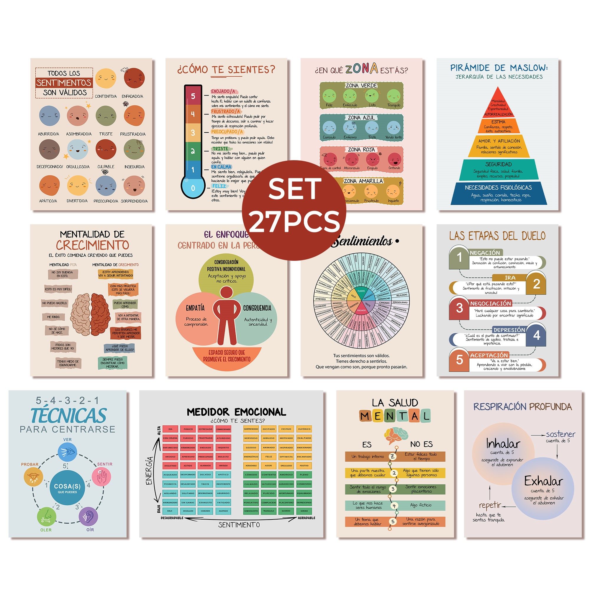 Set 27 Spanish Mental Health Printable