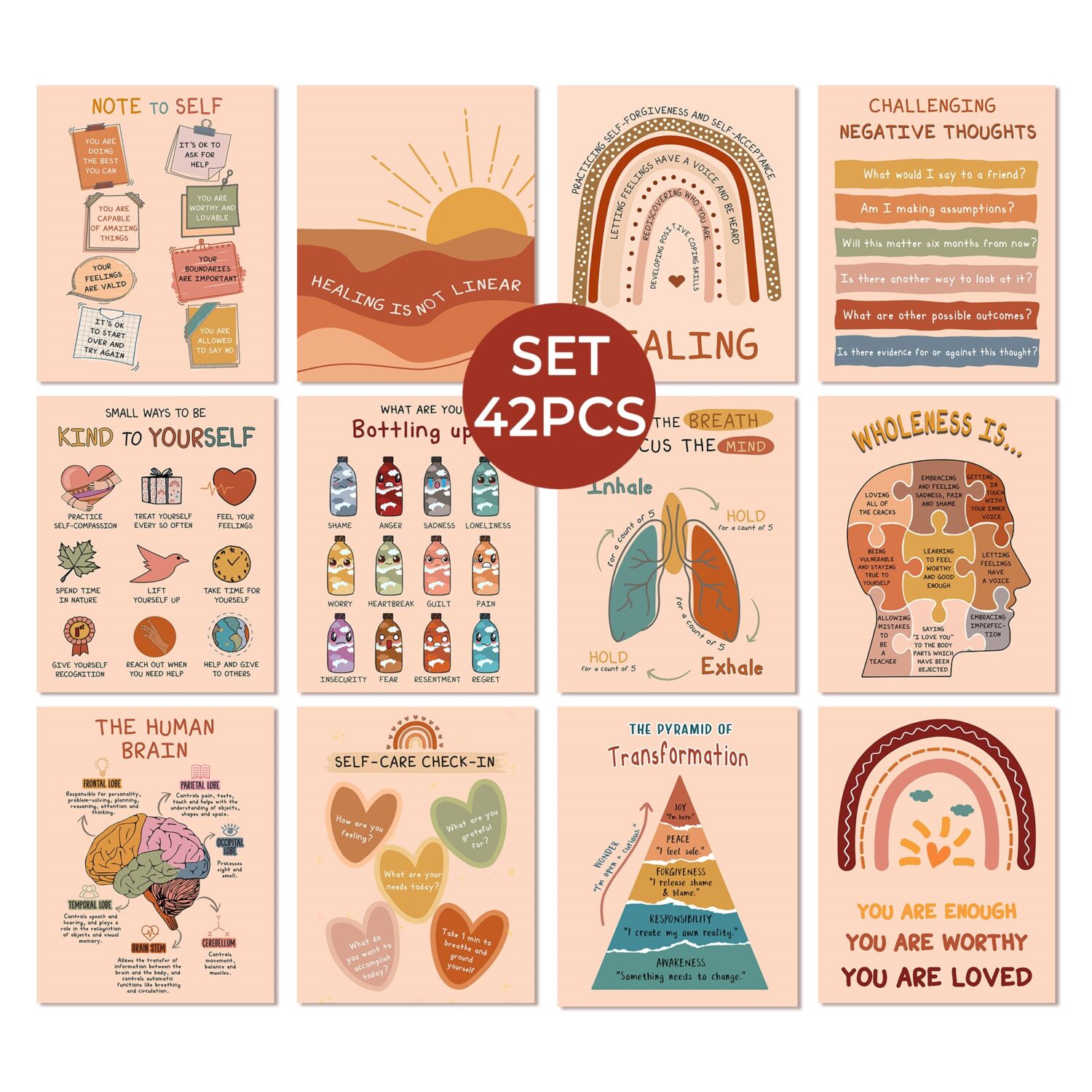 Set 42 Boho Mental Health Printable
