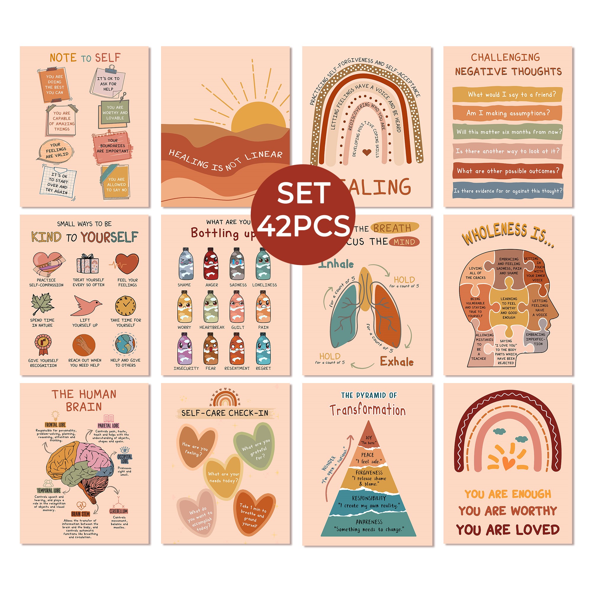 Set 42 Boho Mental Health Printable