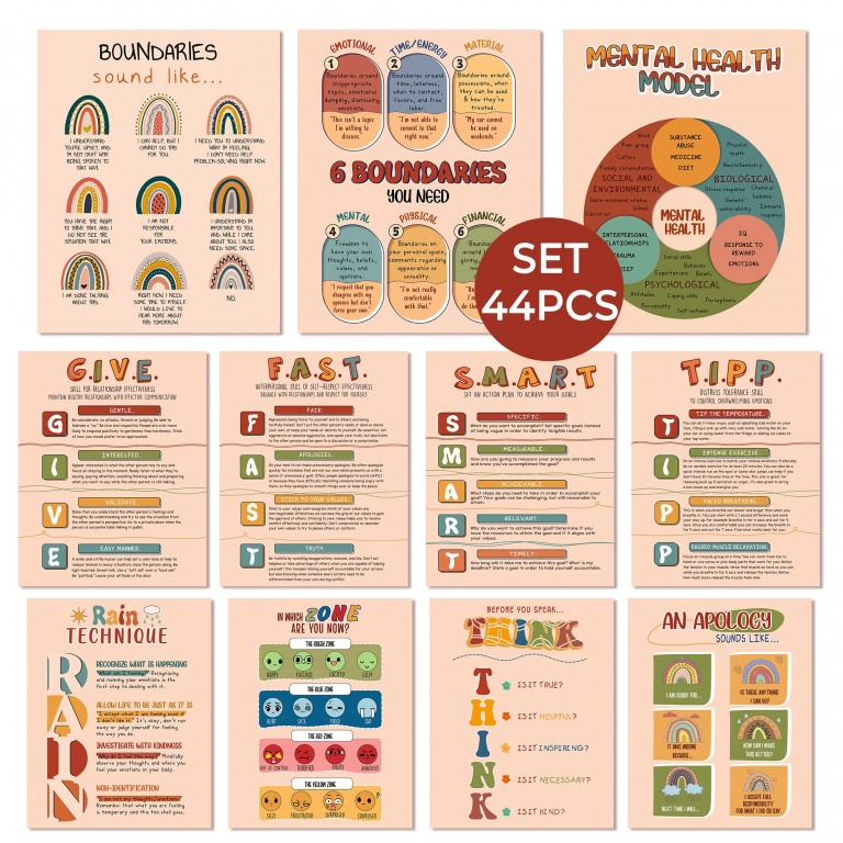 Set 44 Boho Mental Health Printable