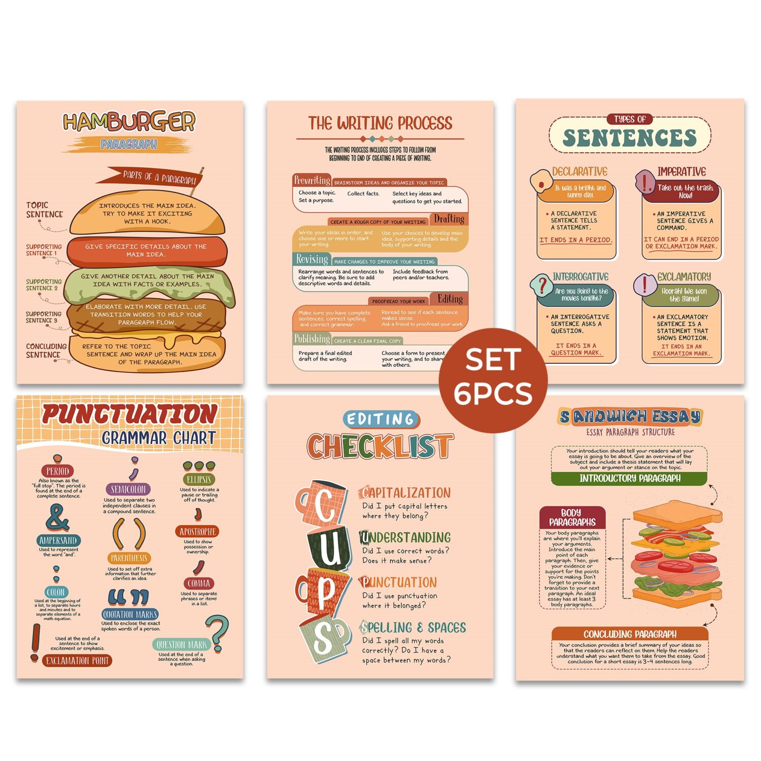 Set 6 Writing English Printable