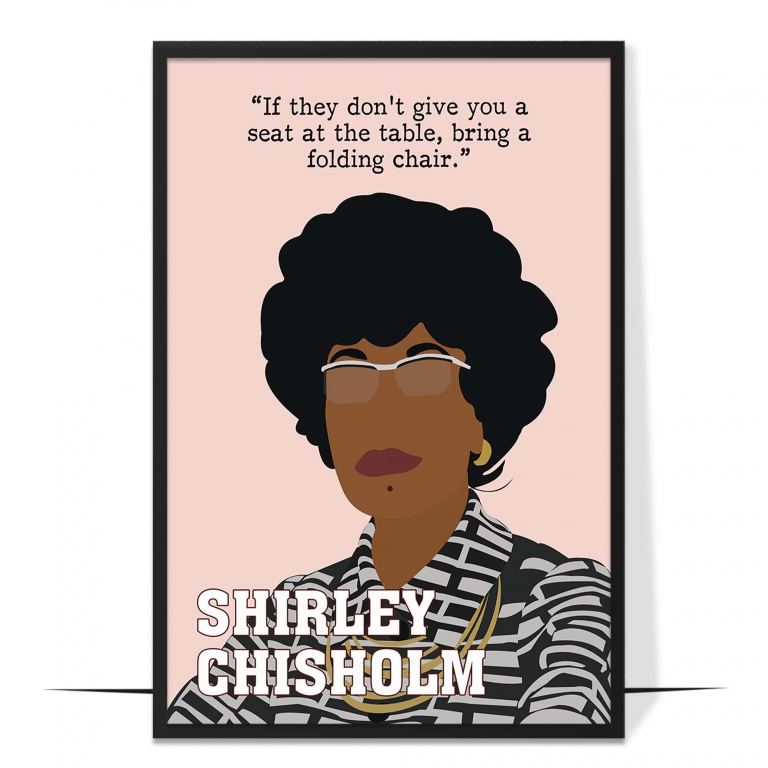 Shirley Chisholm Hand-drawn Wall Art