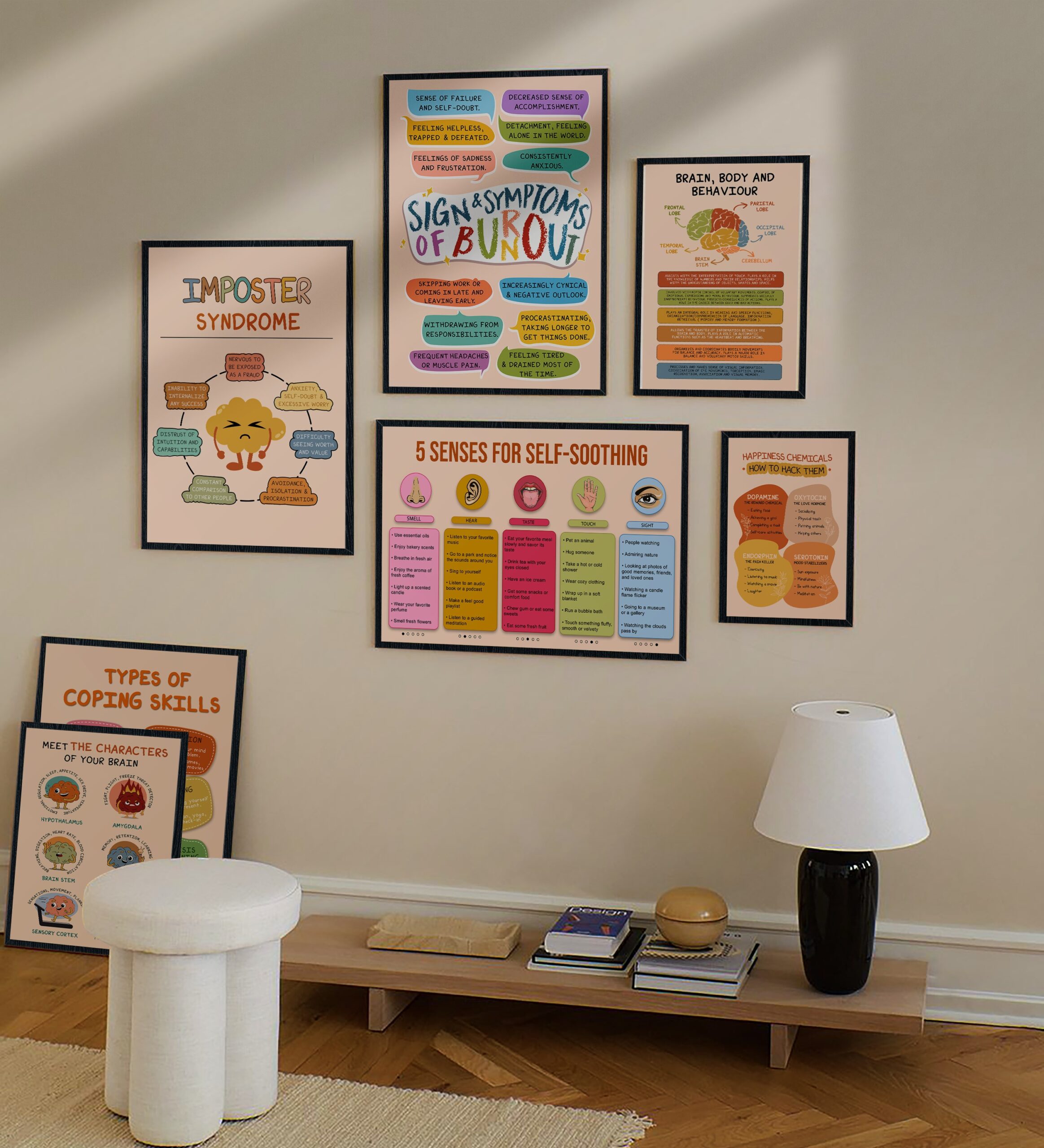 Signs Symptoms of Burnout Mental Health Printable - Image 6