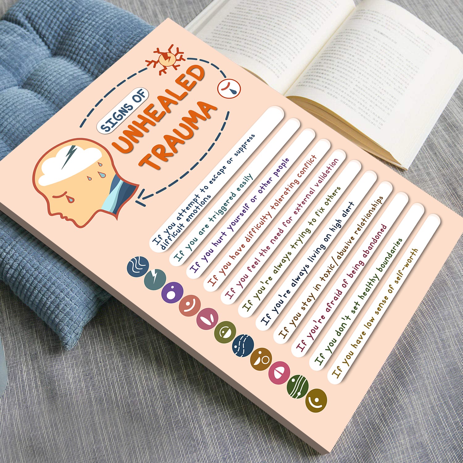 Signs of Unhealed Trauma Mental Health Printable - Image 4