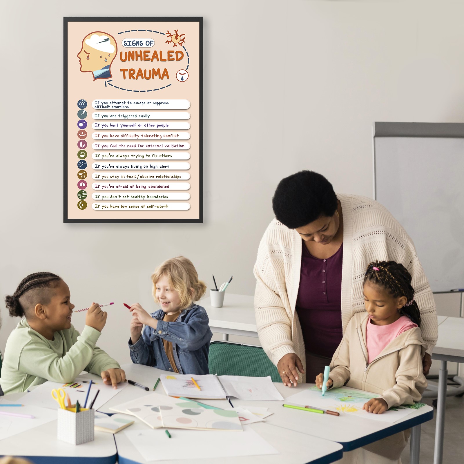 Signs of Unhealed Trauma Mental Health Printable - Image 5