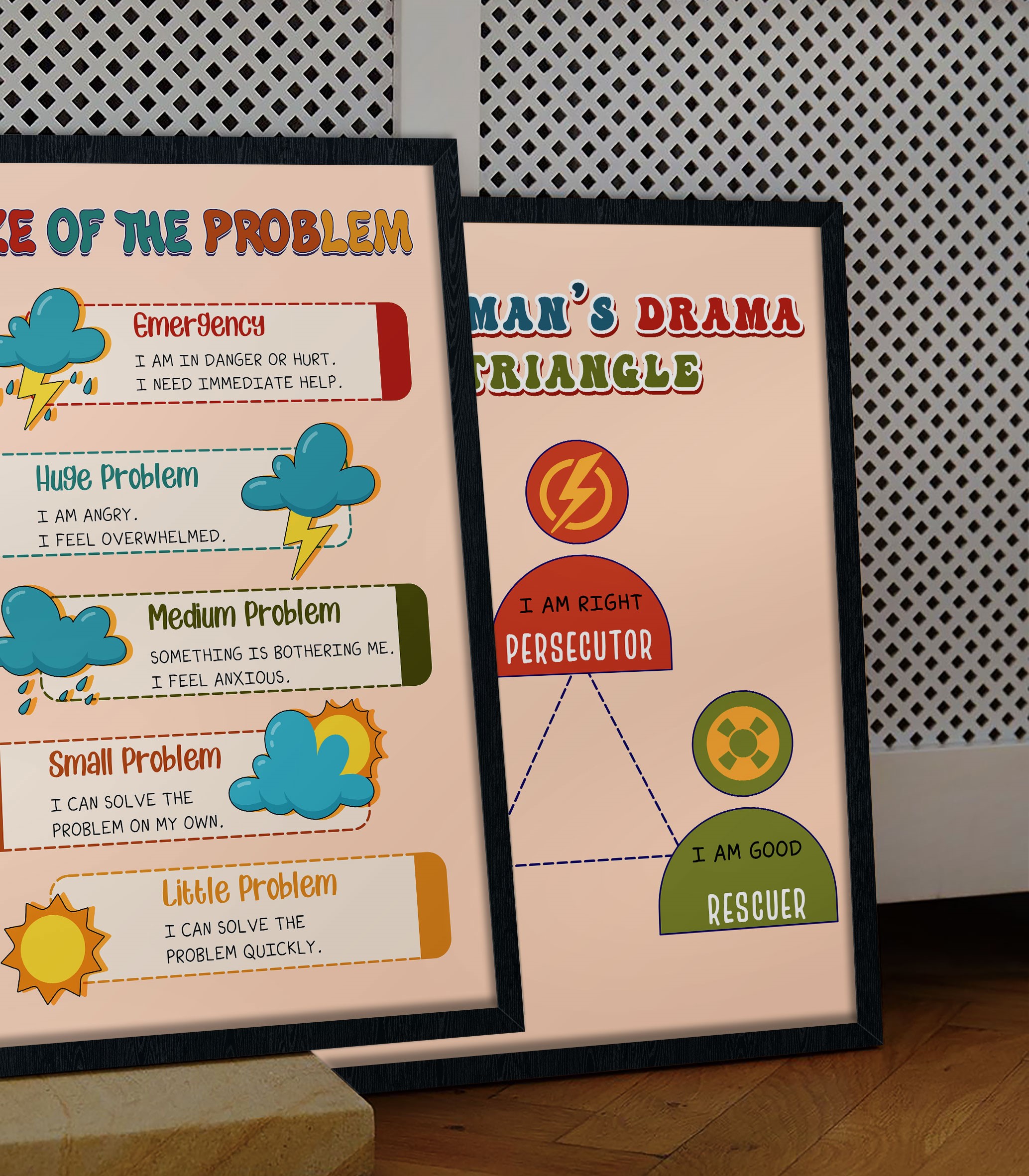 Size of Problem Boho Mental Health Printable - Image 3