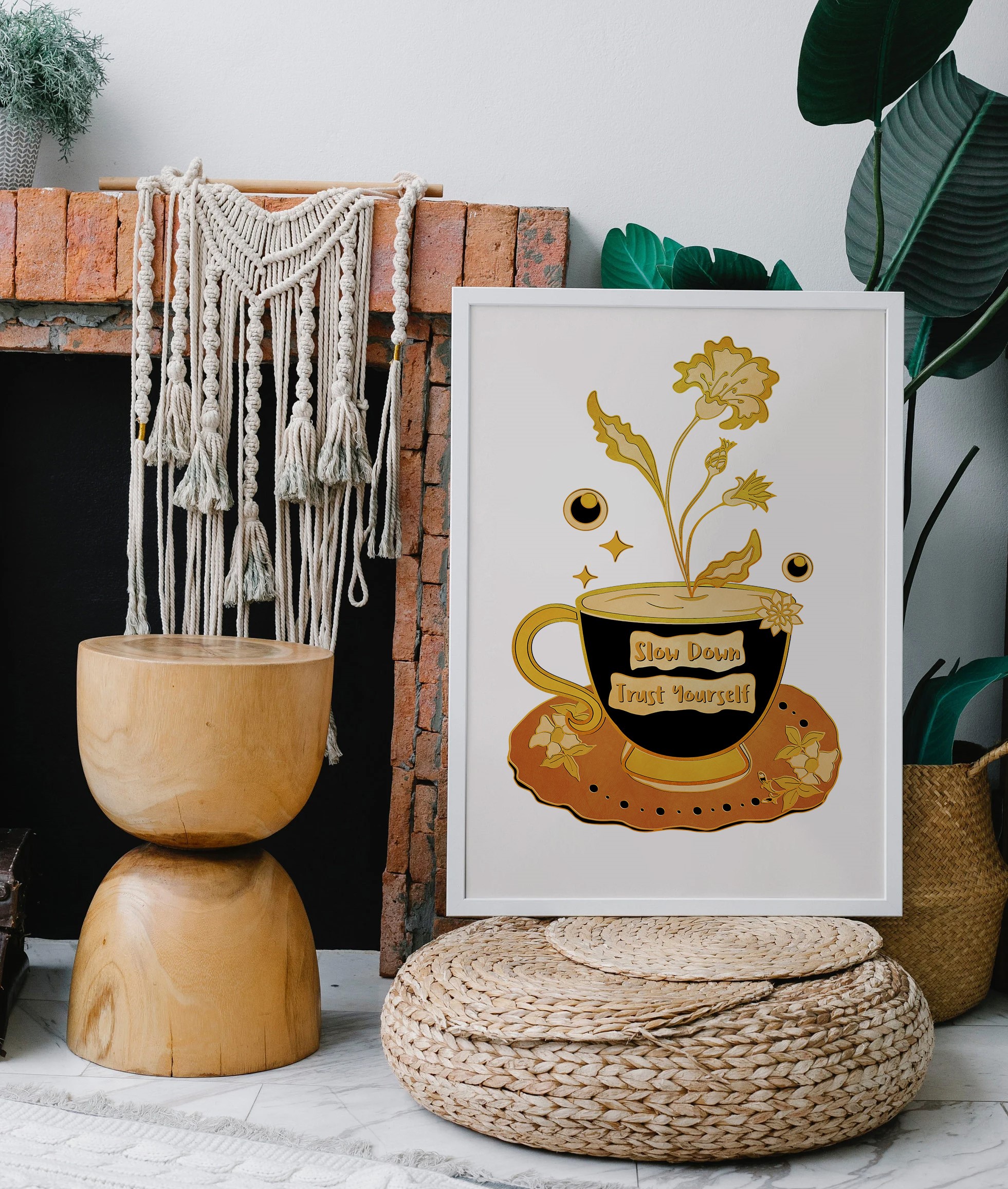 Slow Down and Trust Yourself Mental Health Wall Art - Image 2