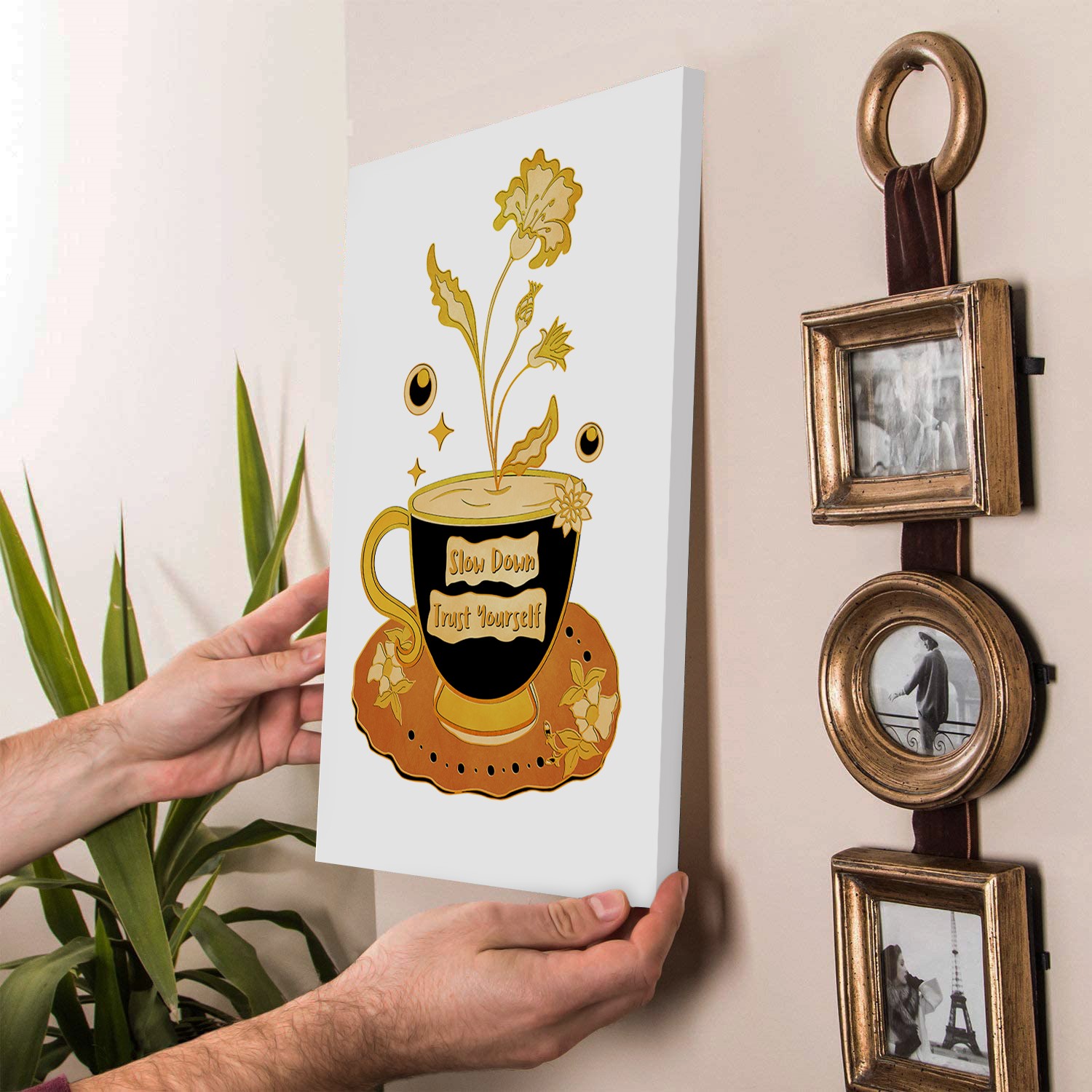 Slow Down and Trust Yourself Mental Health Wall Art - Image 3