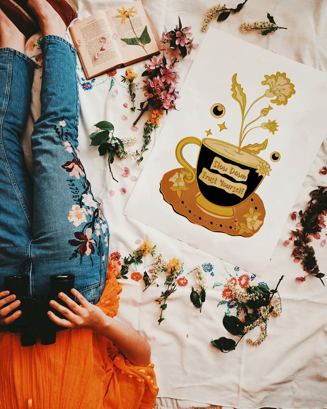 Slow Down and Trust Yourself Mental Health Wall Art - Image 4