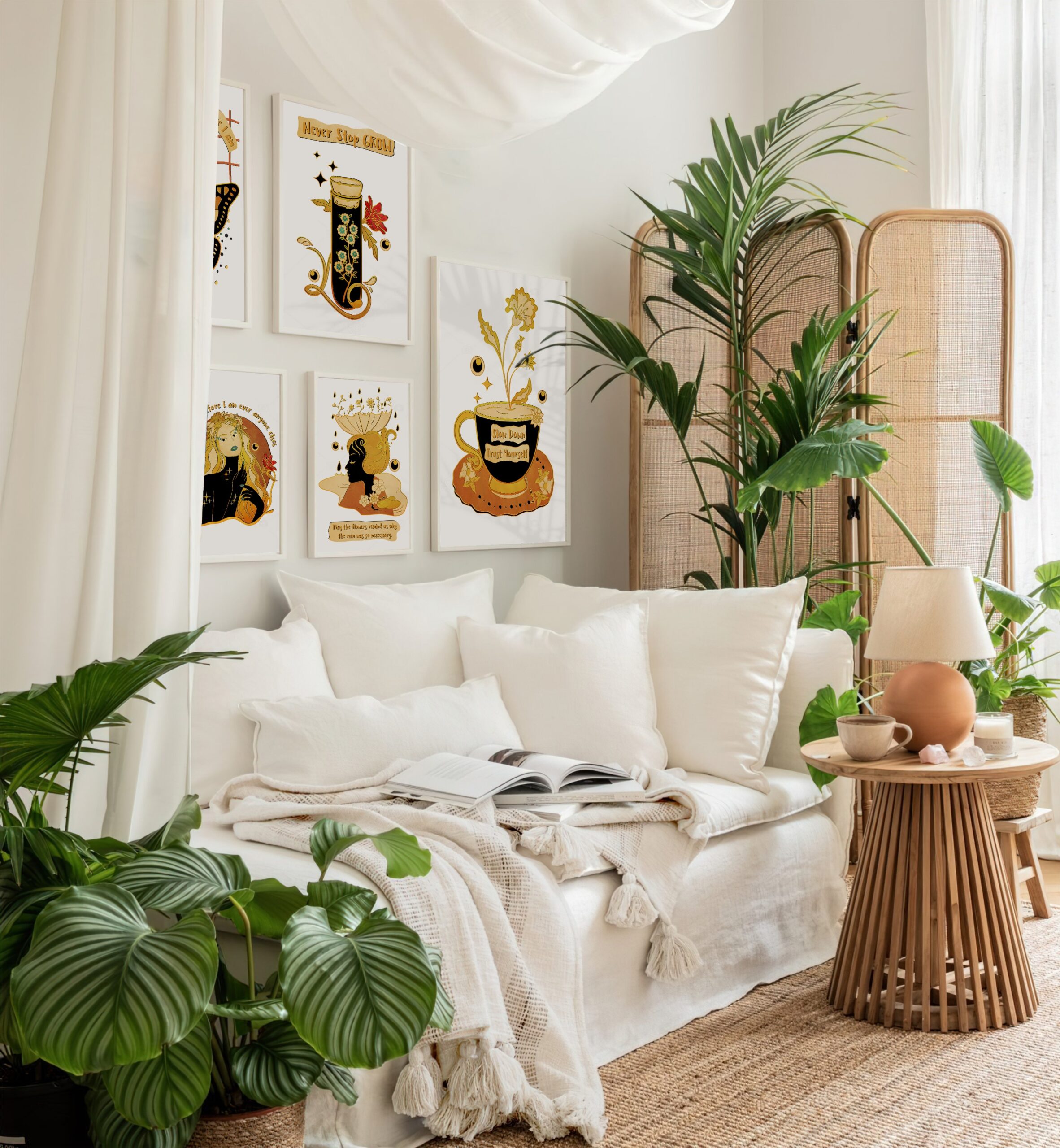 Slow Down and Trust Yourself Mental Health Wall Art - Image 5