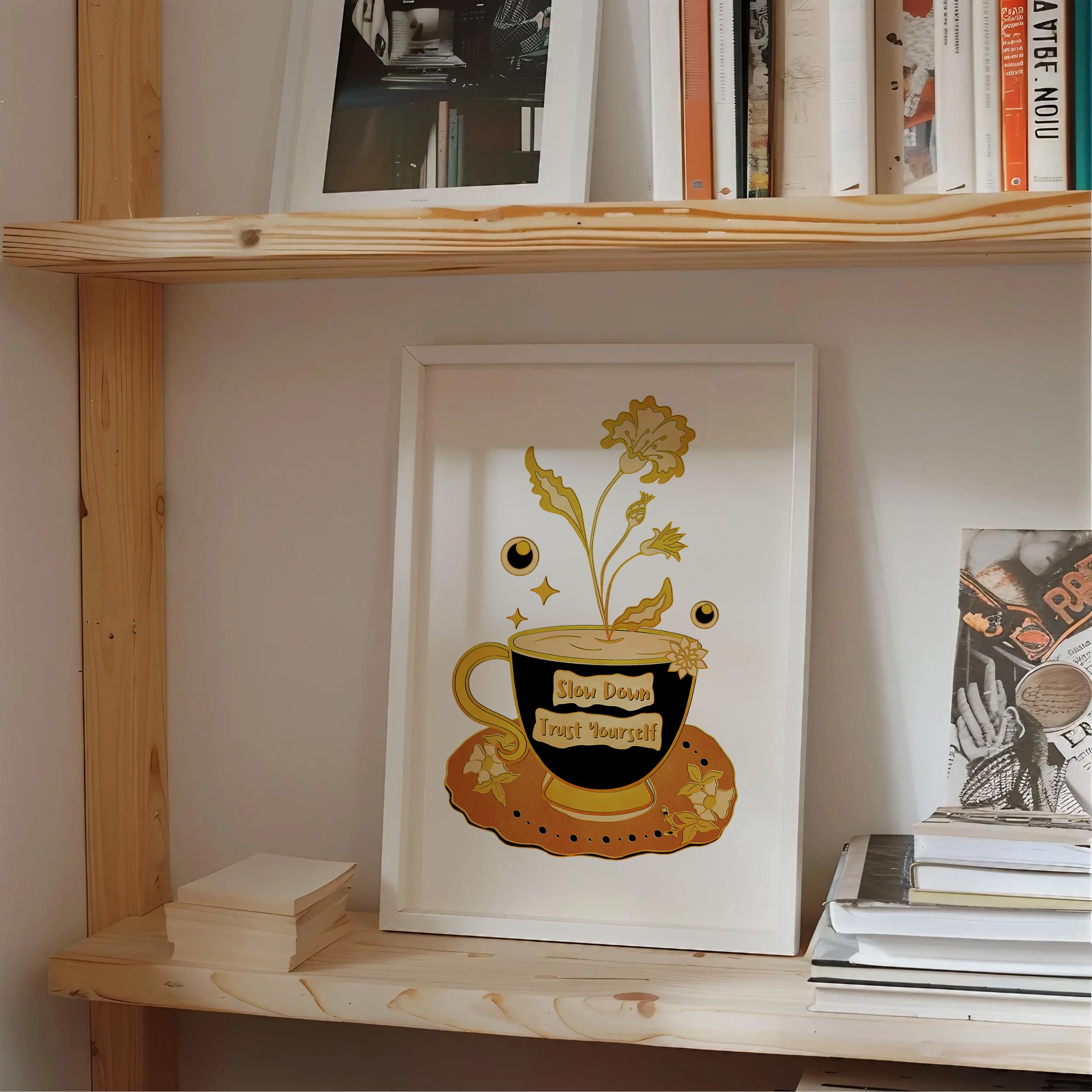 Slow Down and Trust Yourself Mental Health Wall Art - Image 6