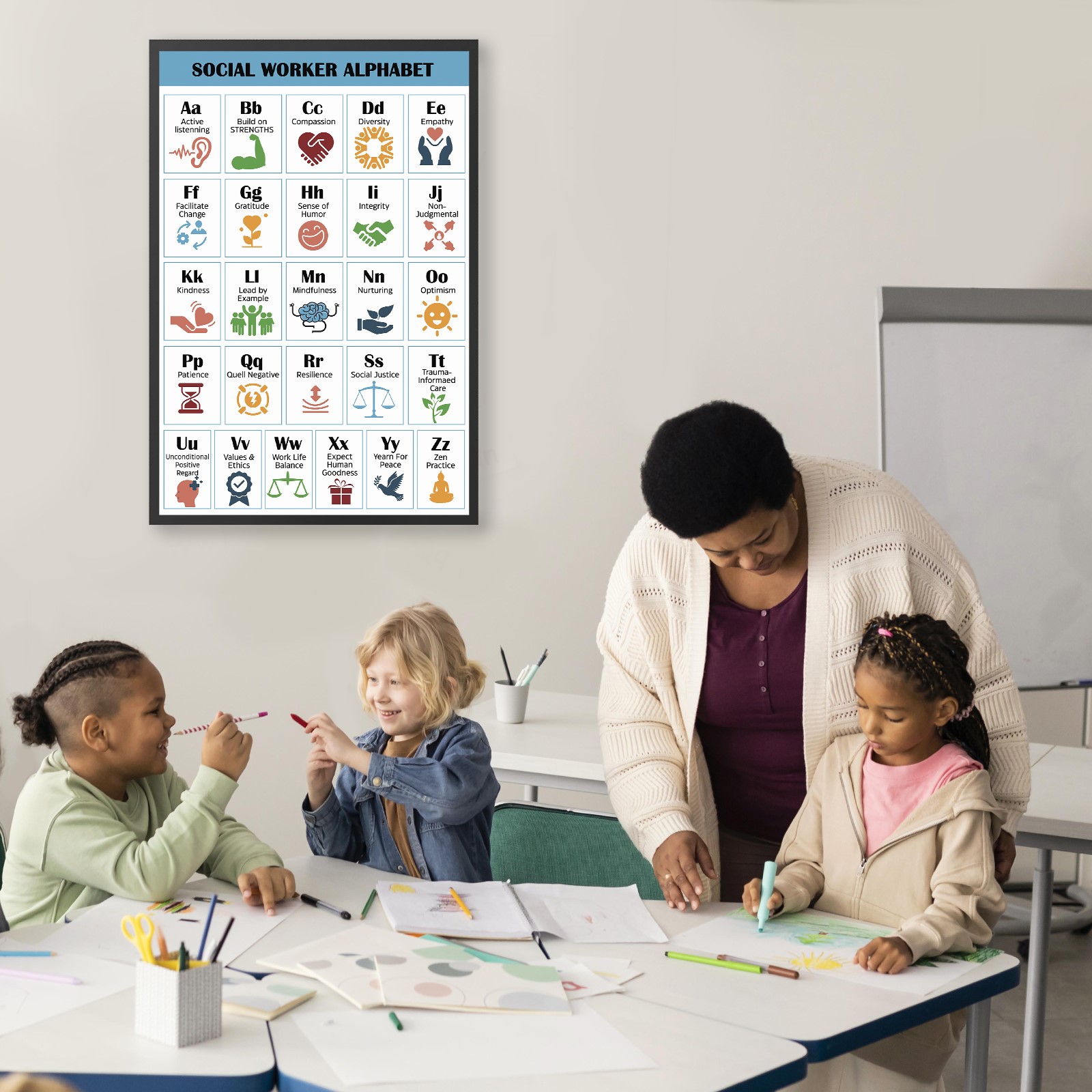 Social Worker Alphabet Mental Health Printable - Image 5