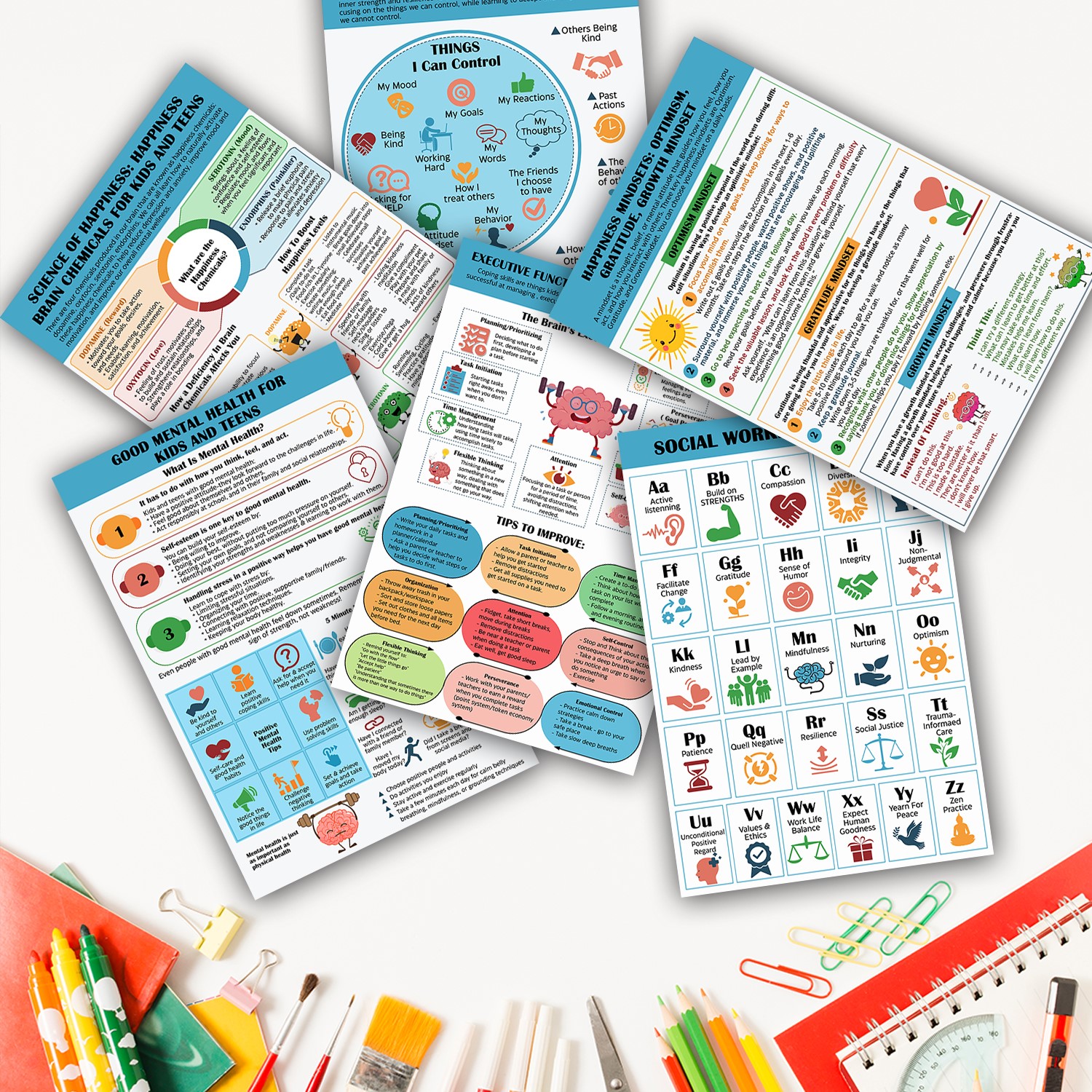 Social Worker Alphabet Mental Health Printable - Image 6