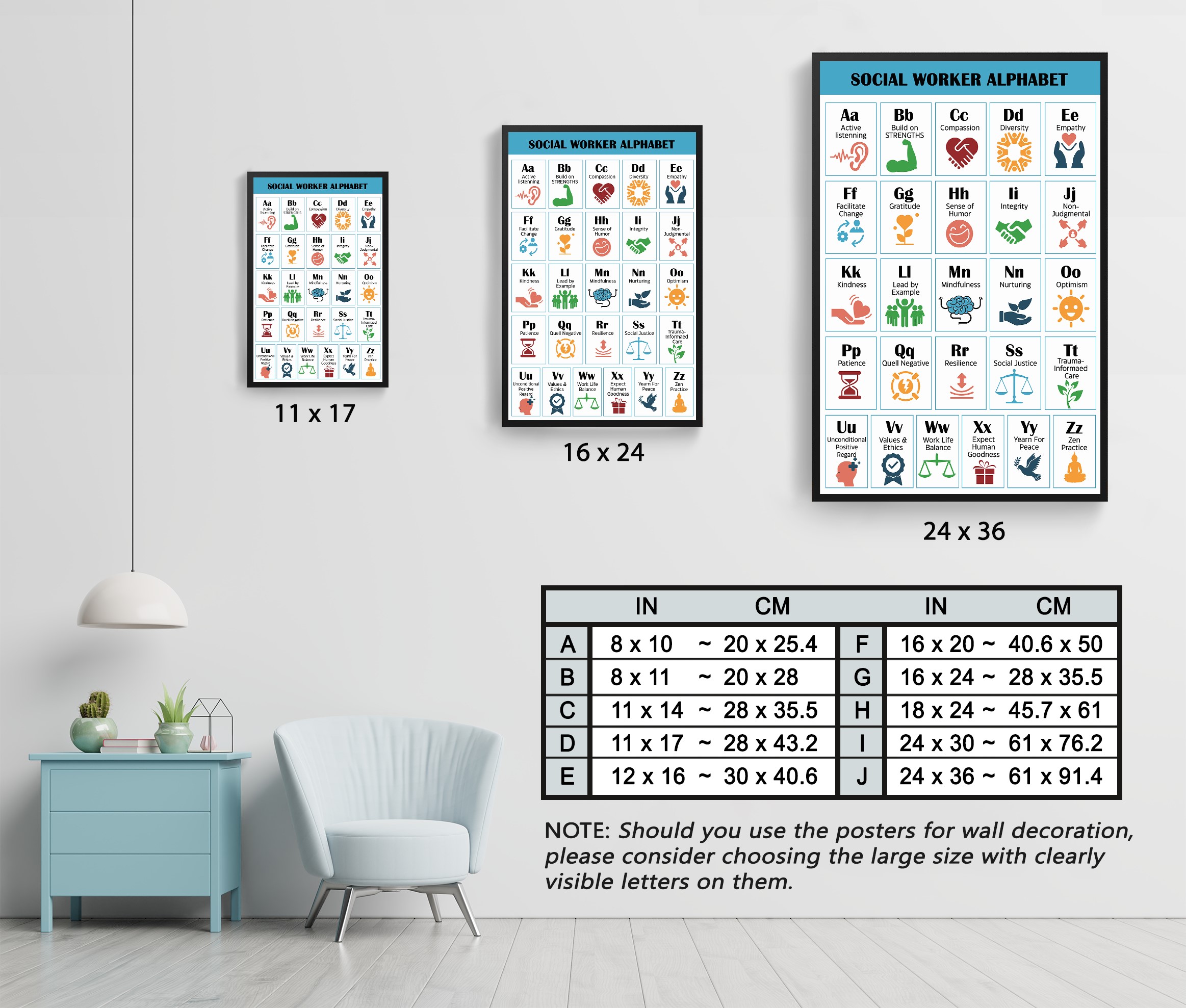 Social Worker Alphabet Mental Health Printable - Image 7