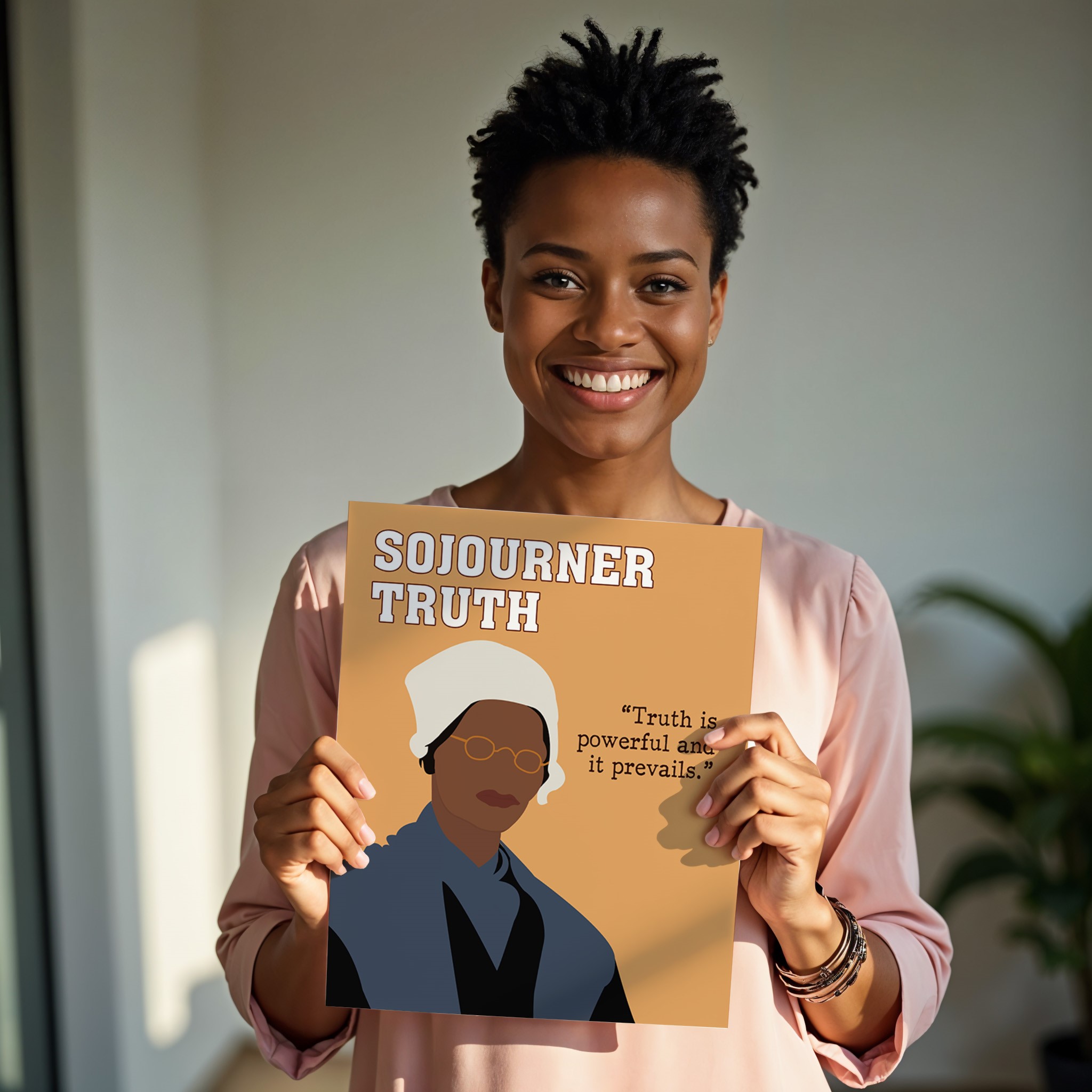 Sojourner Truth Inspirational Hand-drawn Wall Art - Image 2