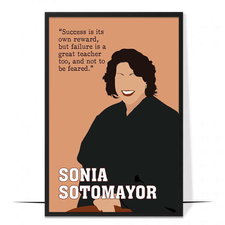 Sonia Sotomayor Hand-drawn Wall Art