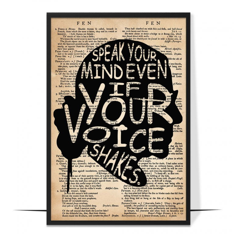 Speak Your Mind Wall Art