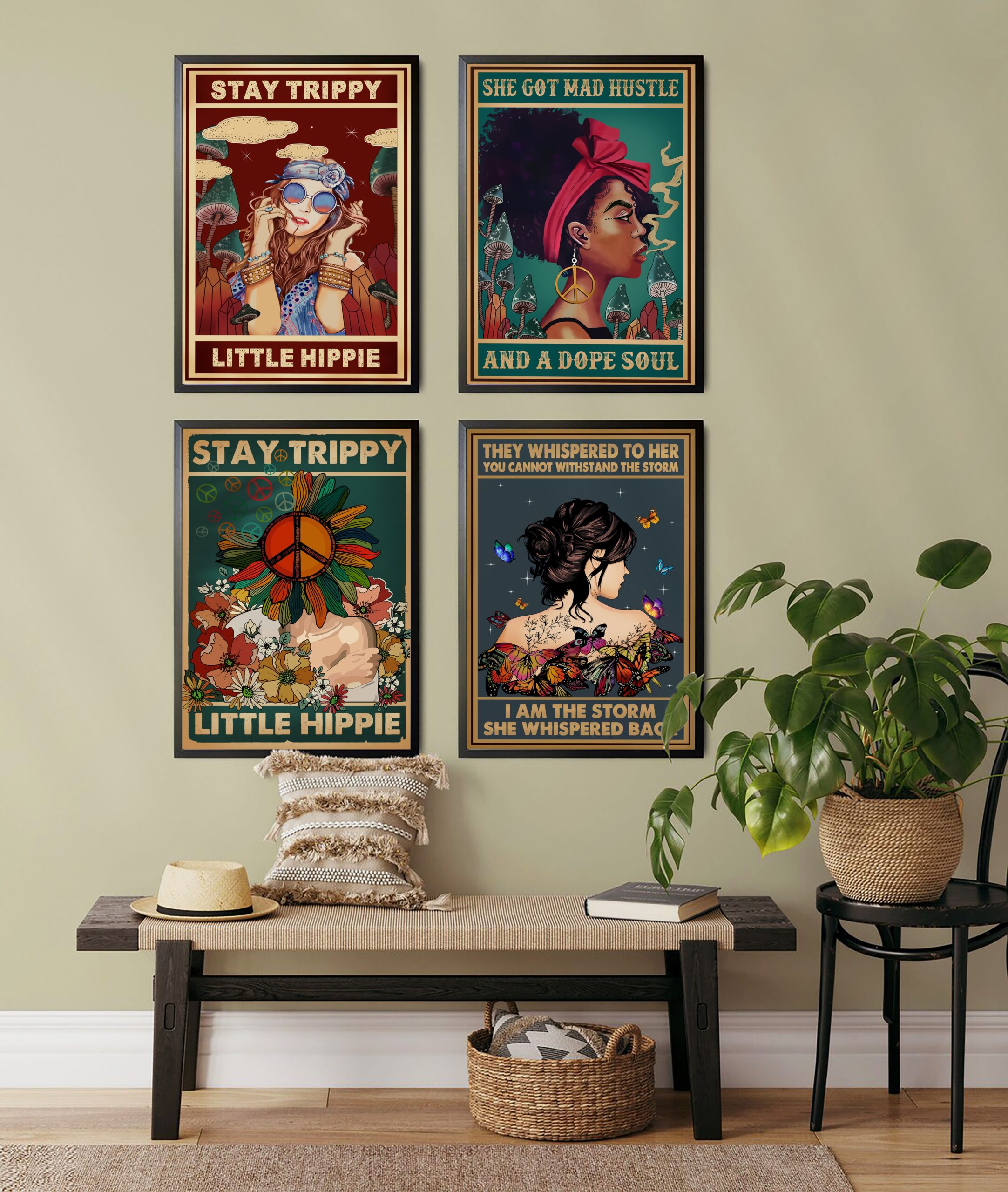 Stay Trippy Vintage Positive Mental Health Printable - Image 6