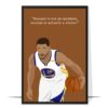 Steph Curry Hand-drawn Basketball Wall Art