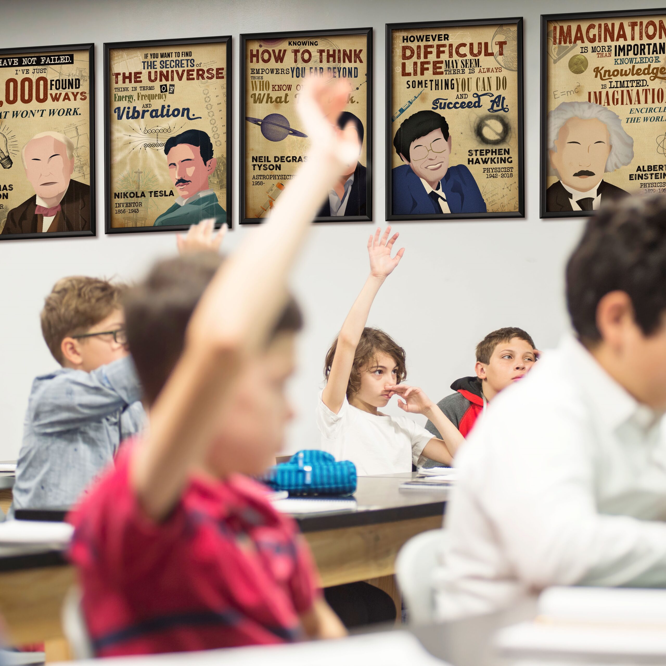 Stephen Hawking Inspirational Quote Wall Art - Image 6