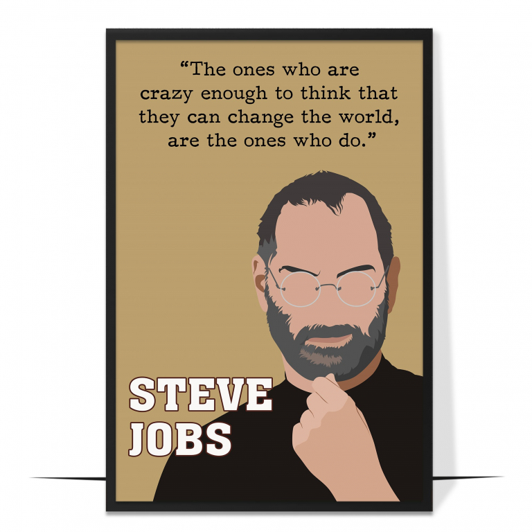 Steve Jobs Businessman Hand-drawn Wall Art