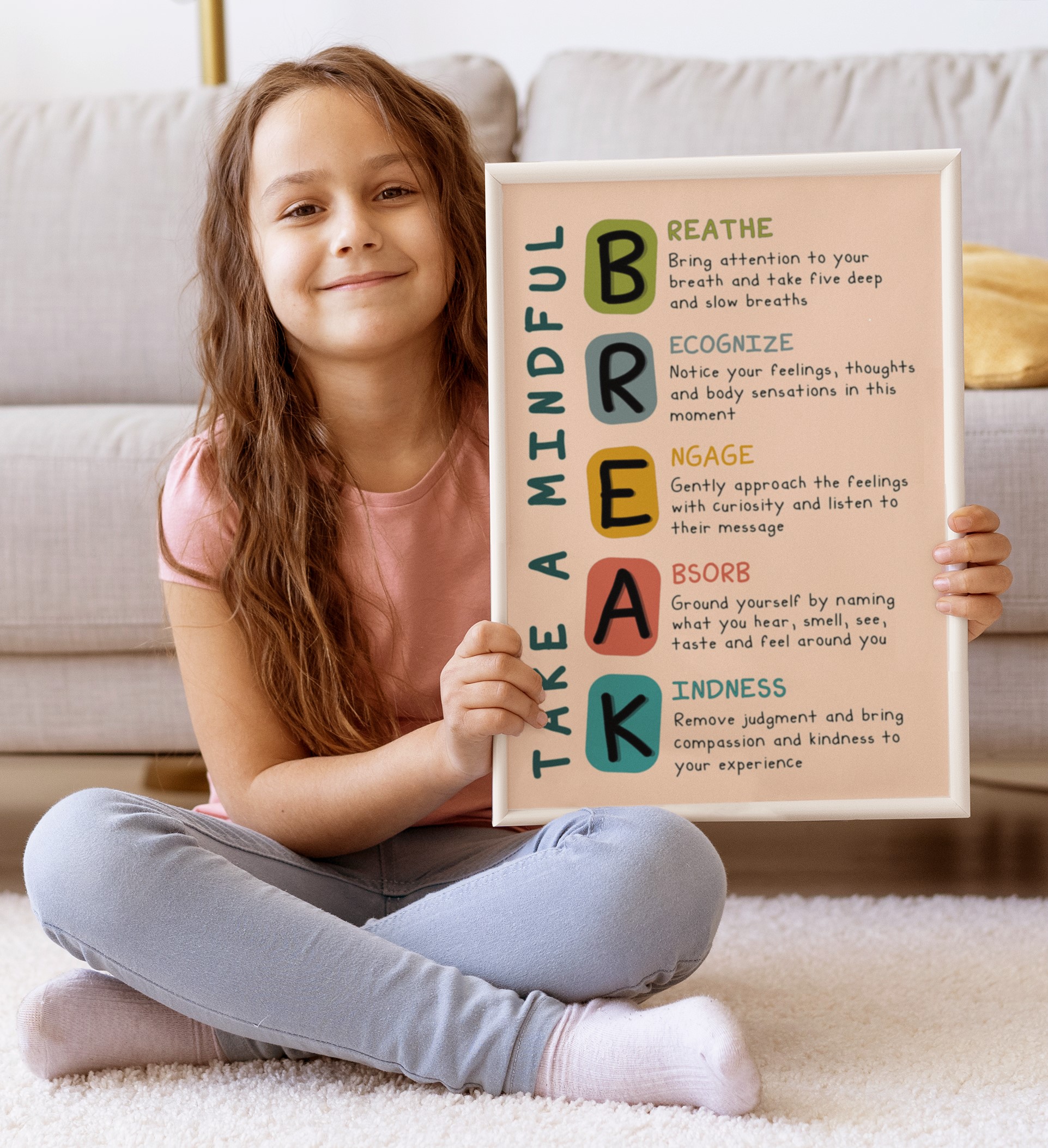 Take a Mindful Break Boho Mental Health Printable - Image 5