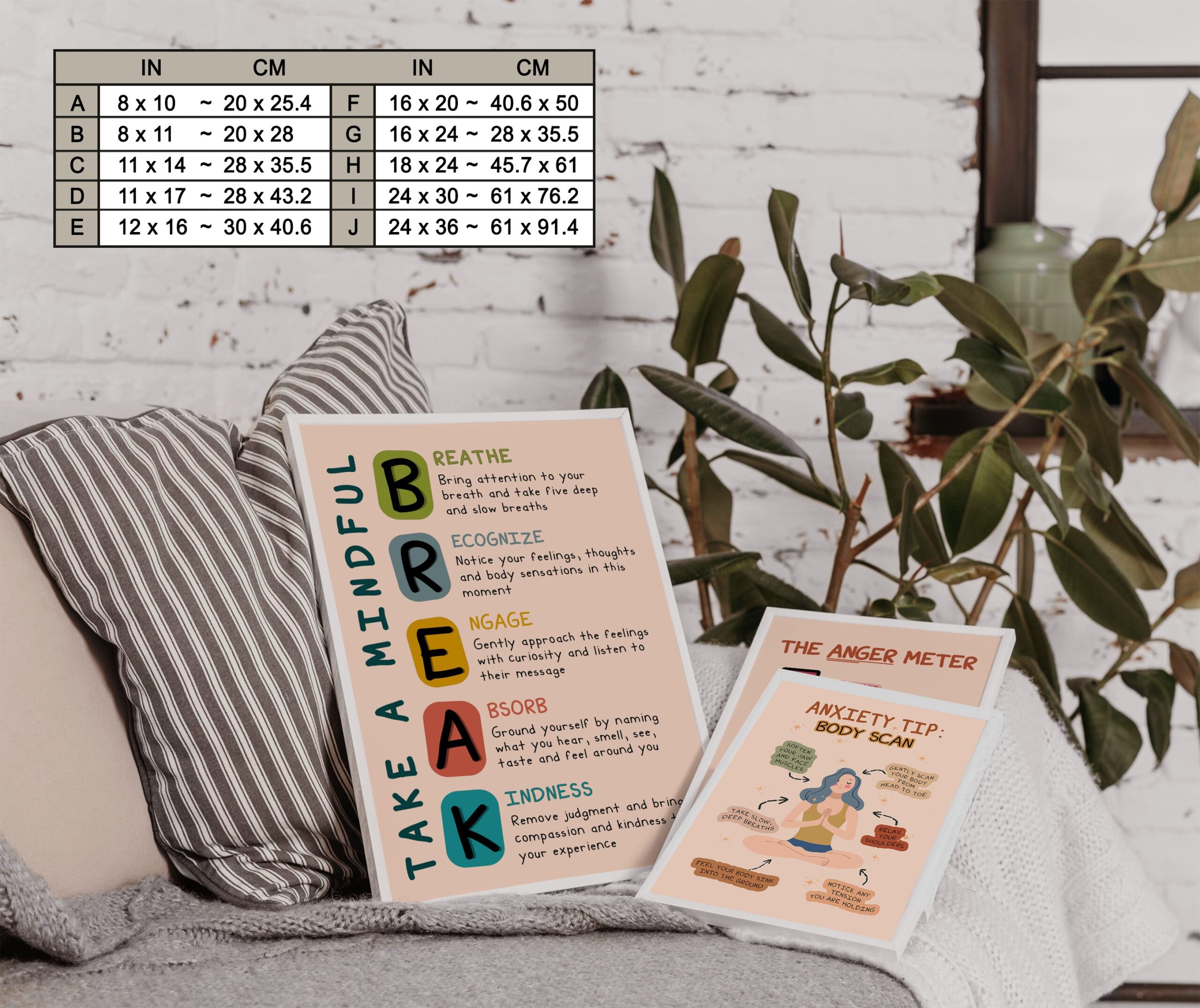 Take a Mindful Break Boho Mental Health Printable - Image 7