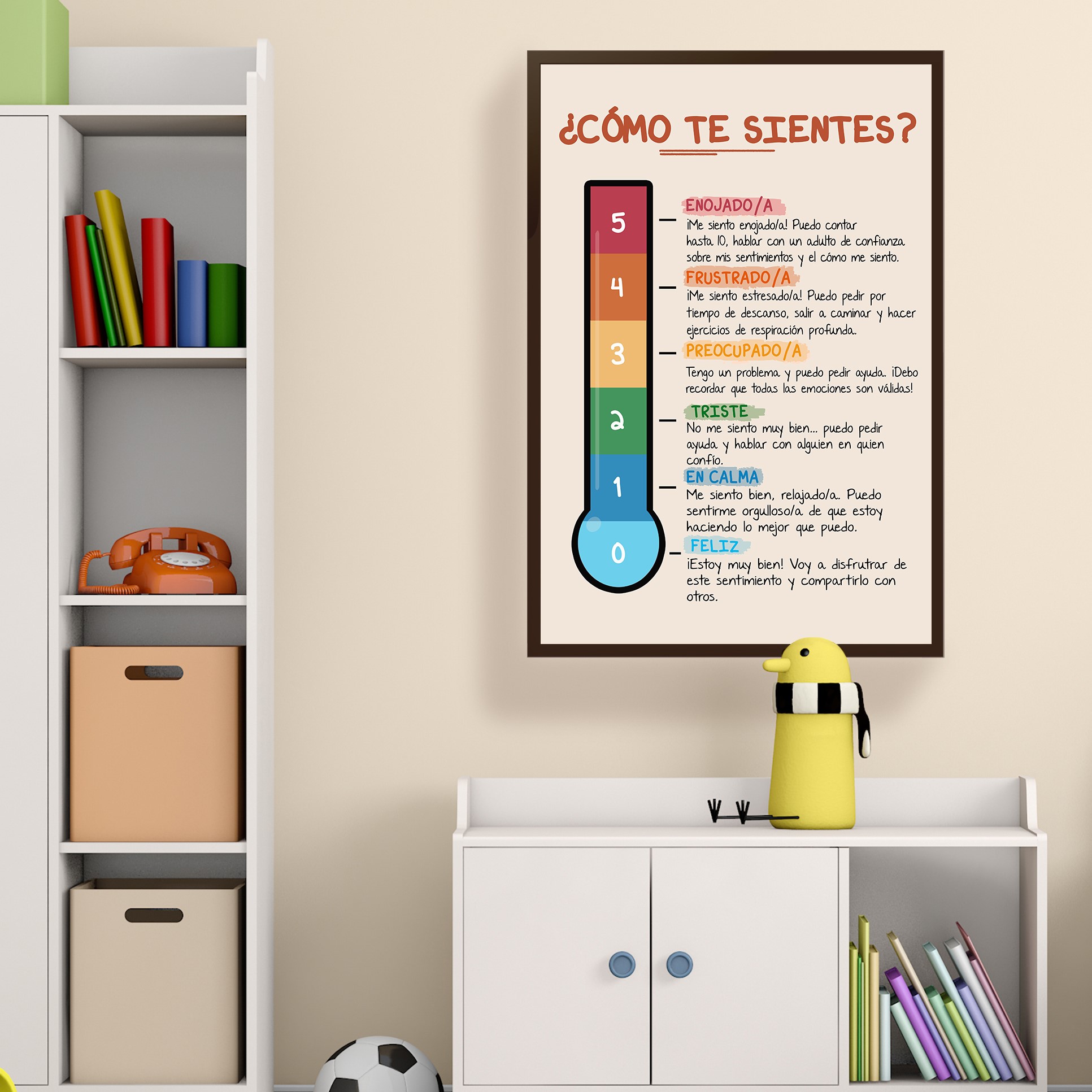 Termometro De Sentimientos Mental Health Printable - Image 3