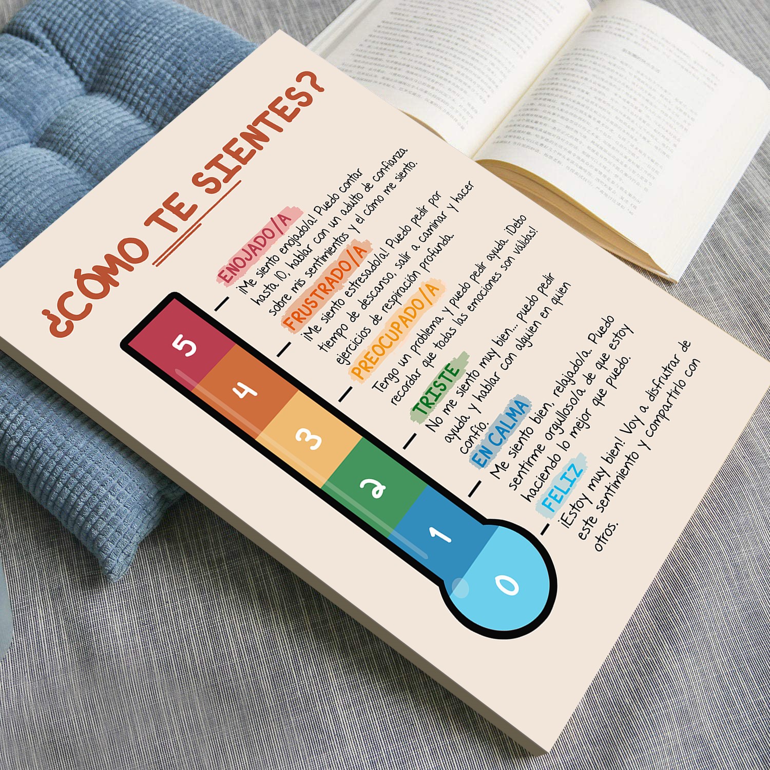 Termometro De Sentimientos Mental Health Printable - Image 4