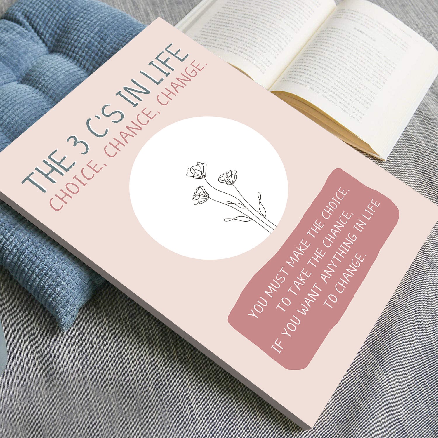 The 3C's in Life Mental Health Abstract Wall Art - Image 5