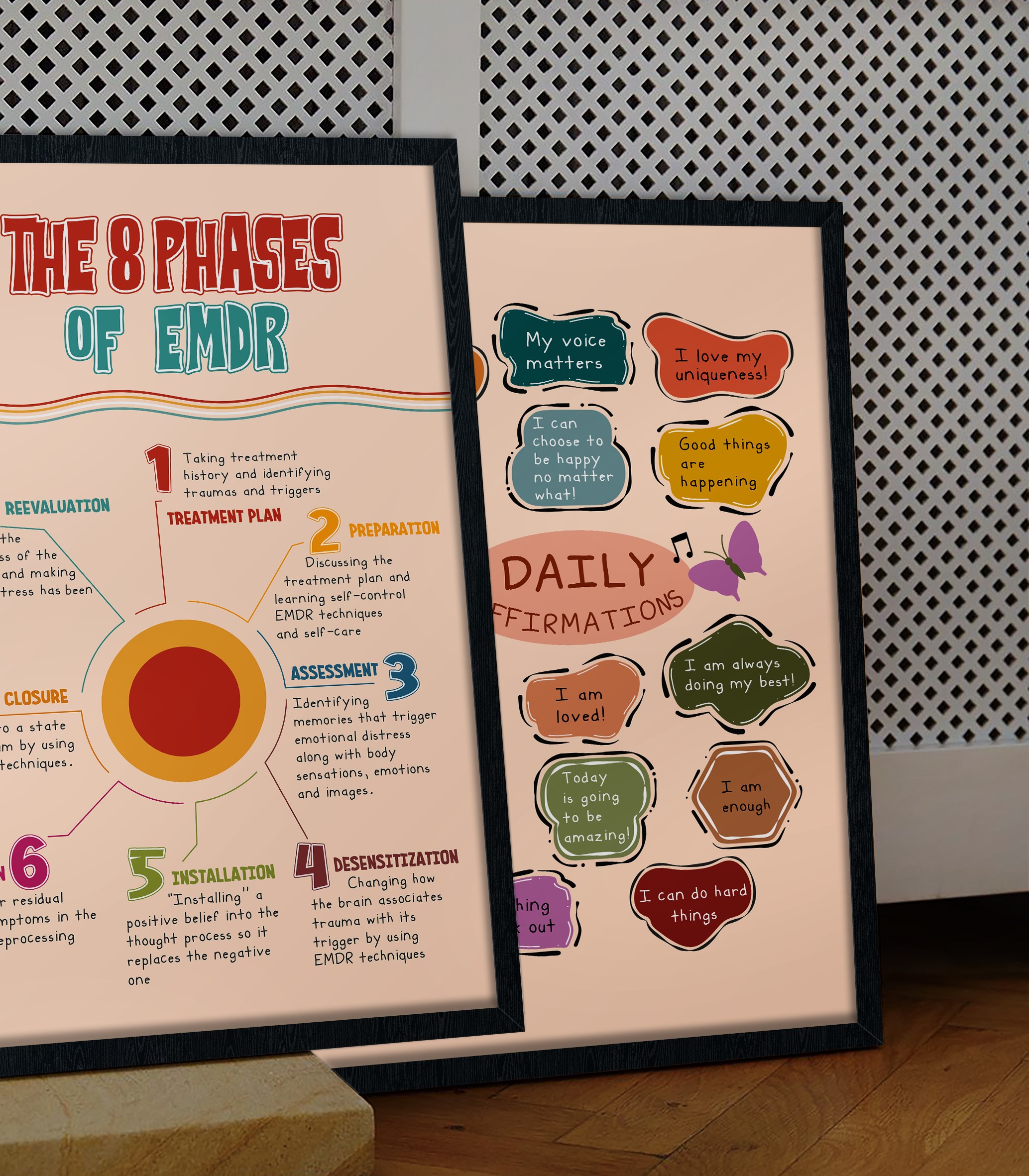 The 8 phases of EMDR Mental Health Printable - Image 3
