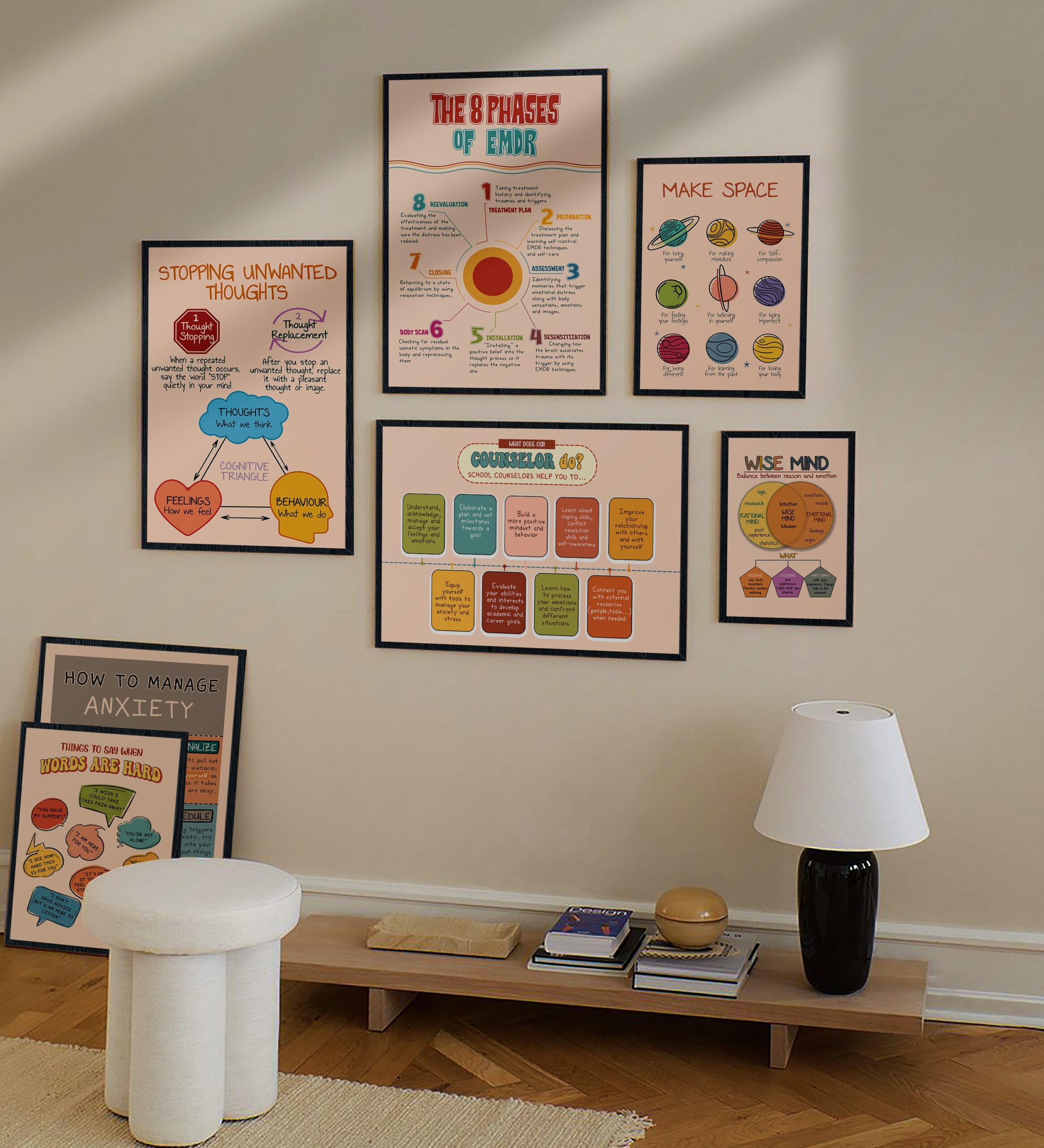 The 8 phases of EMDR Mental Health Printable - Image 6