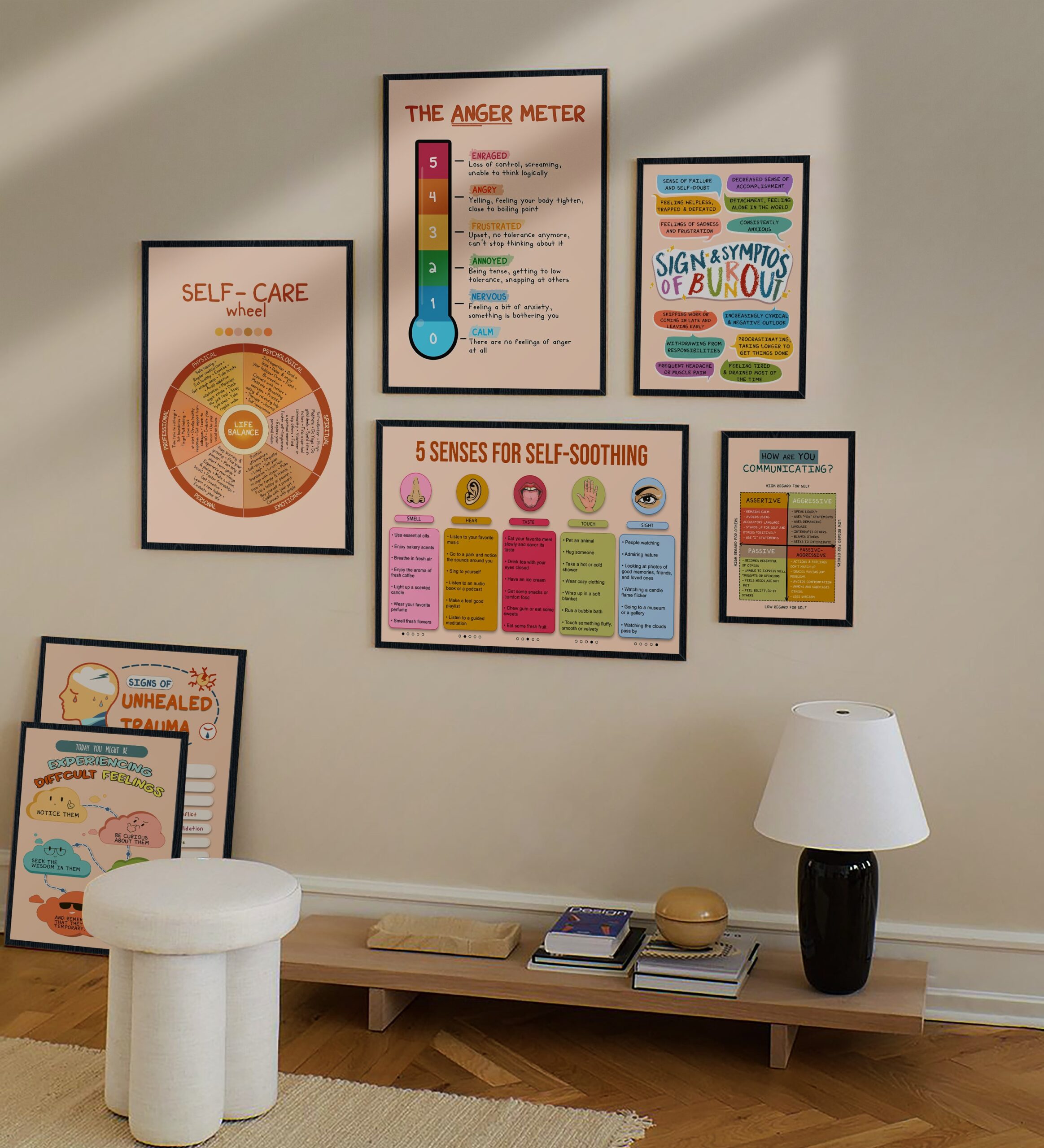 The Anger Meter Boho Mental Health Printable - Image 6