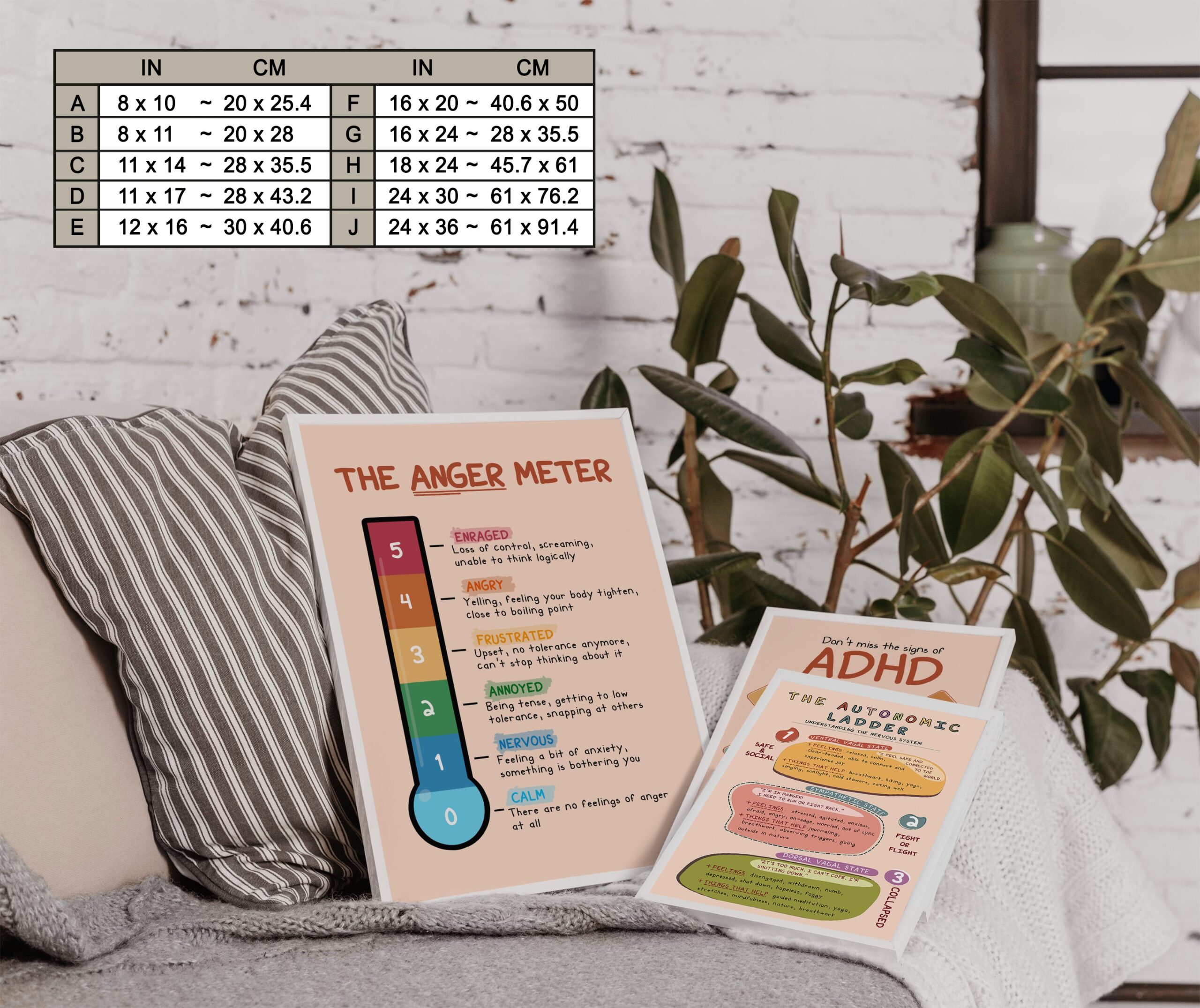 The Anger Meter Boho Mental Health Printable - Image 7