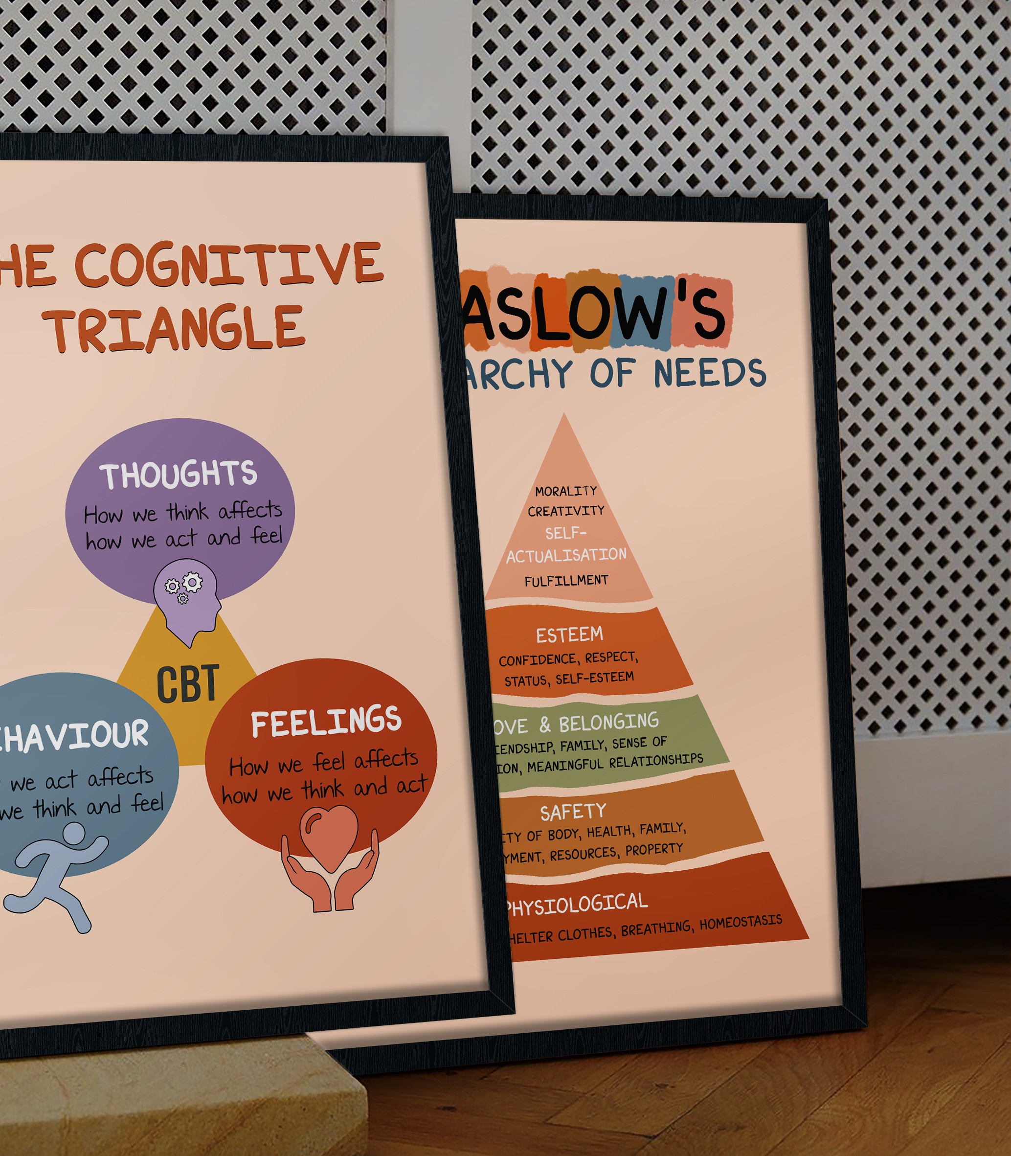 The Cognitive Triangle Boho Mental Health Printable - Image 3
