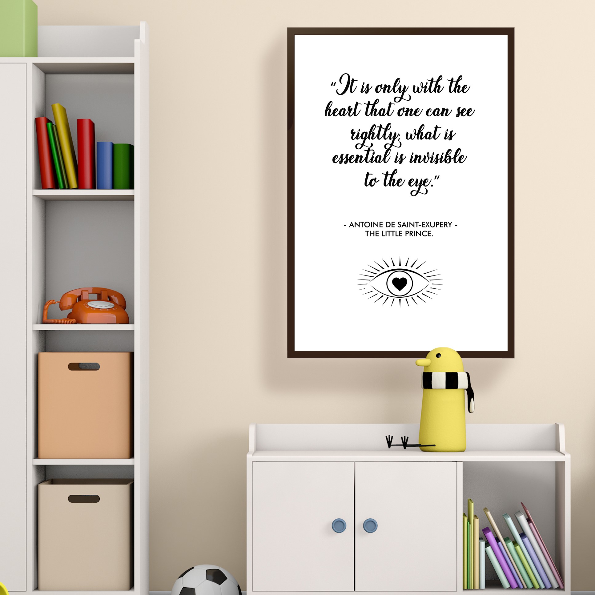 The Heart That One Can See Growth Mindset Wall Art - Image 3