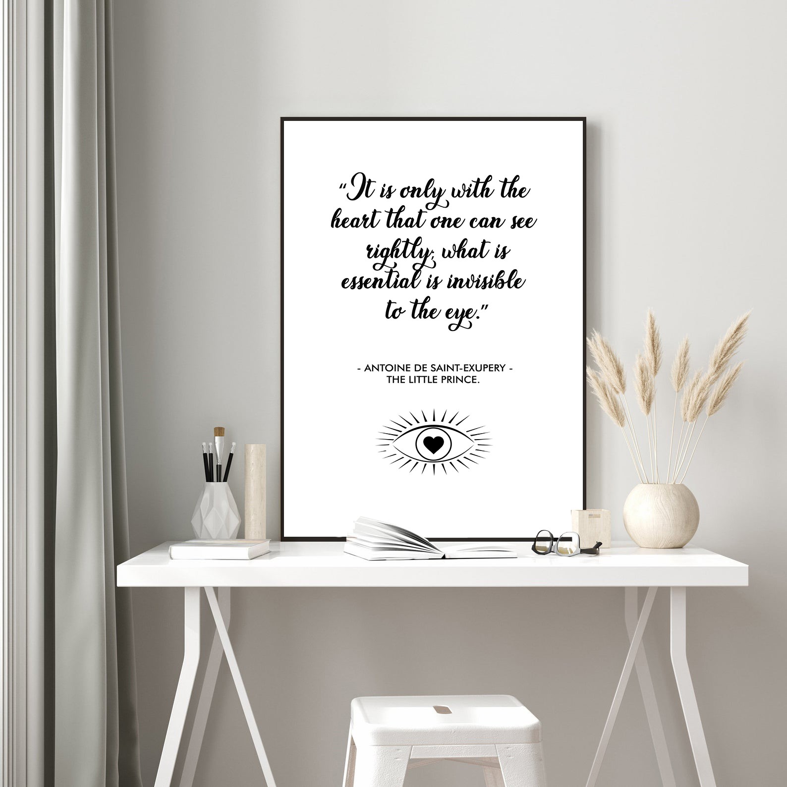 The Heart That One Can See Growth Mindset Wall Art - Image 5