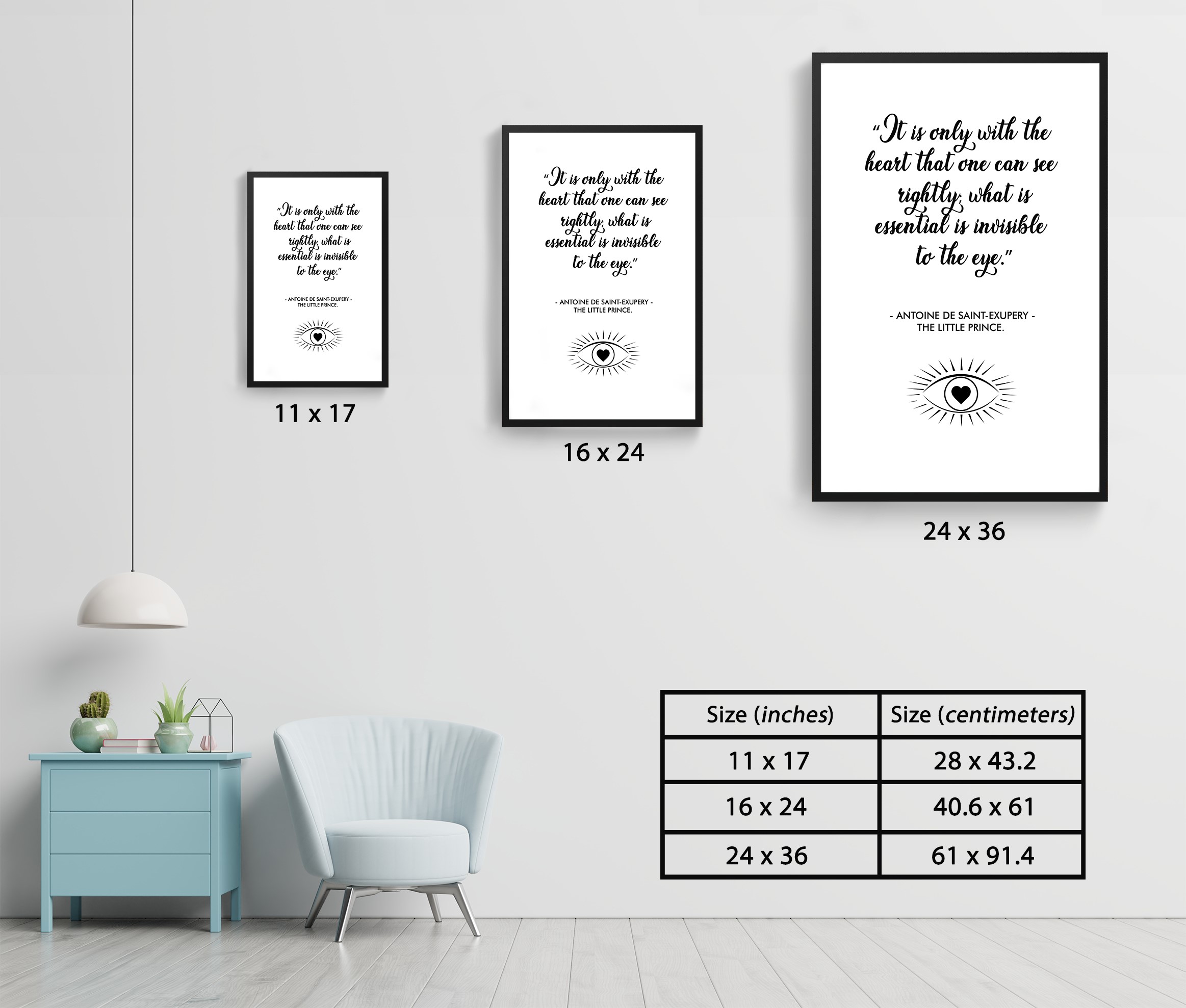 The Heart That One Can See Growth Mindset Wall Art - Image 7