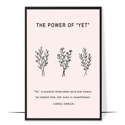 The Power Of YET Wall Art