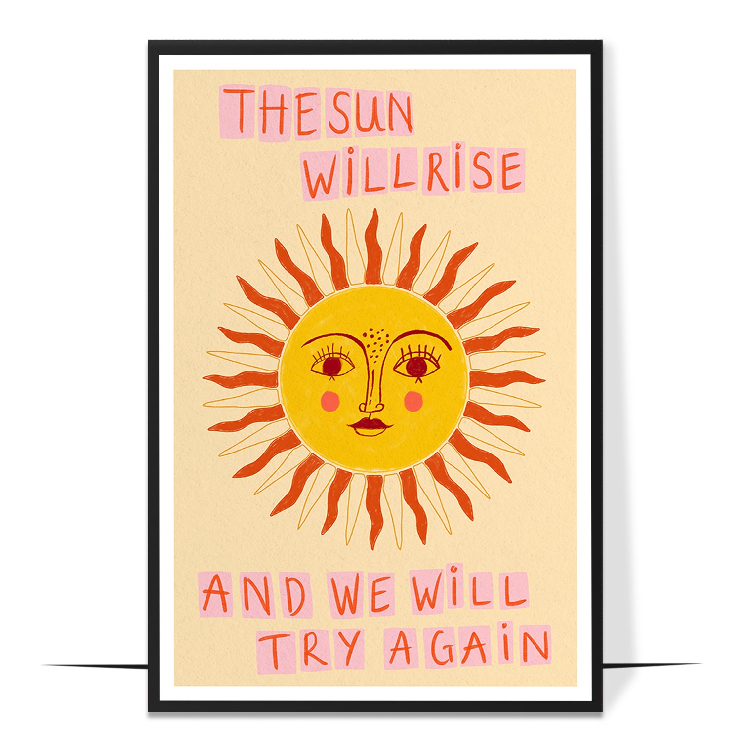 The Sun Will Rise Colorful Wall Art