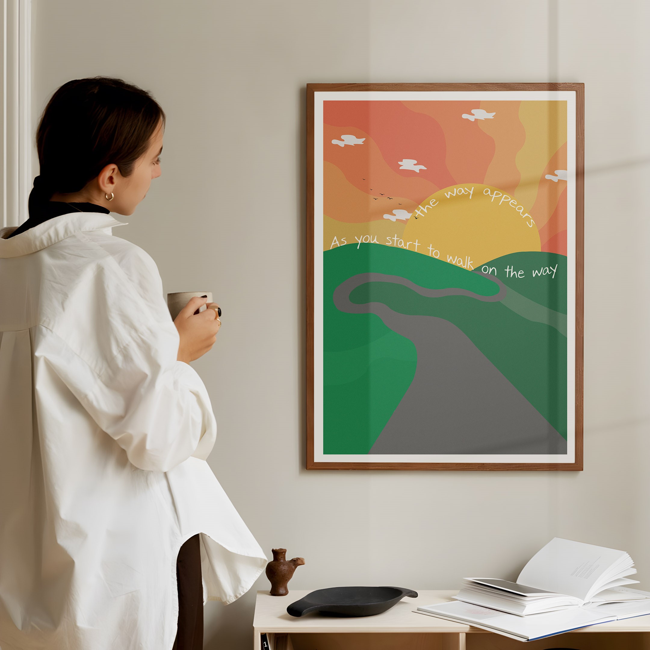 The Way Appears Inspirational Rumi Quote Wall Art - Image 4