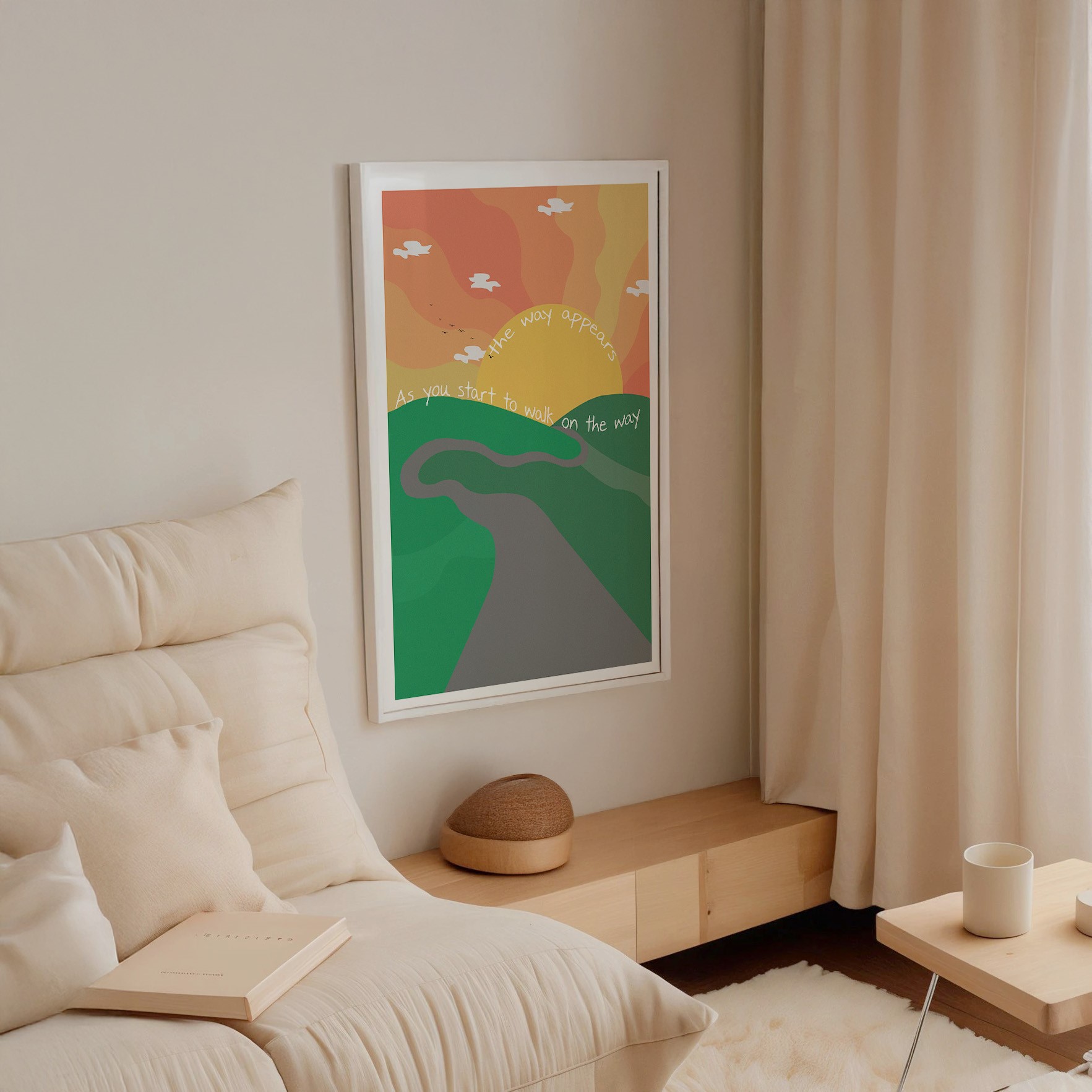 The Way Appears Inspirational Rumi Quote Wall Art - Image 5