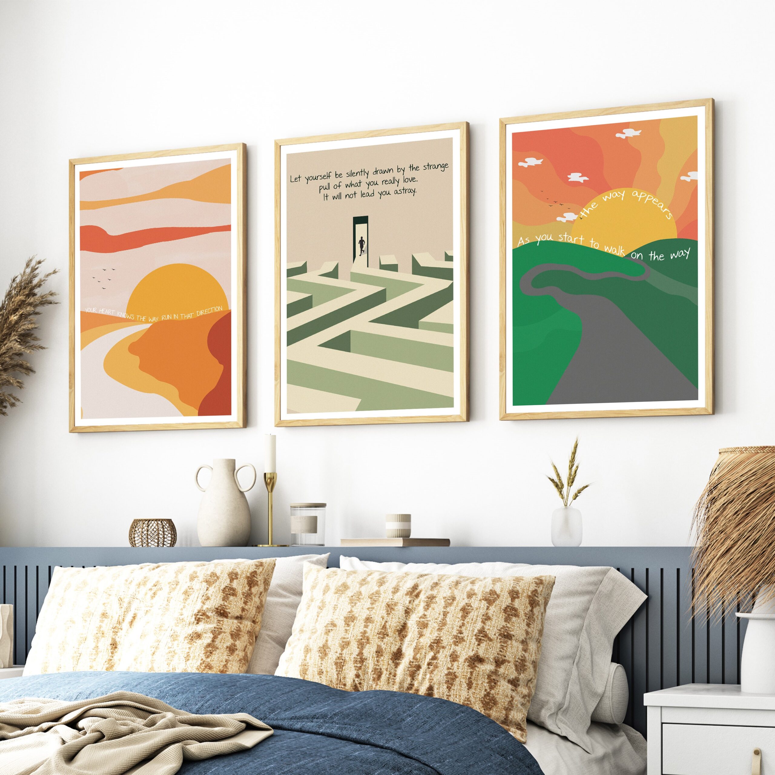 The Way Appears Inspirational Rumi Quote Wall Art - Image 7