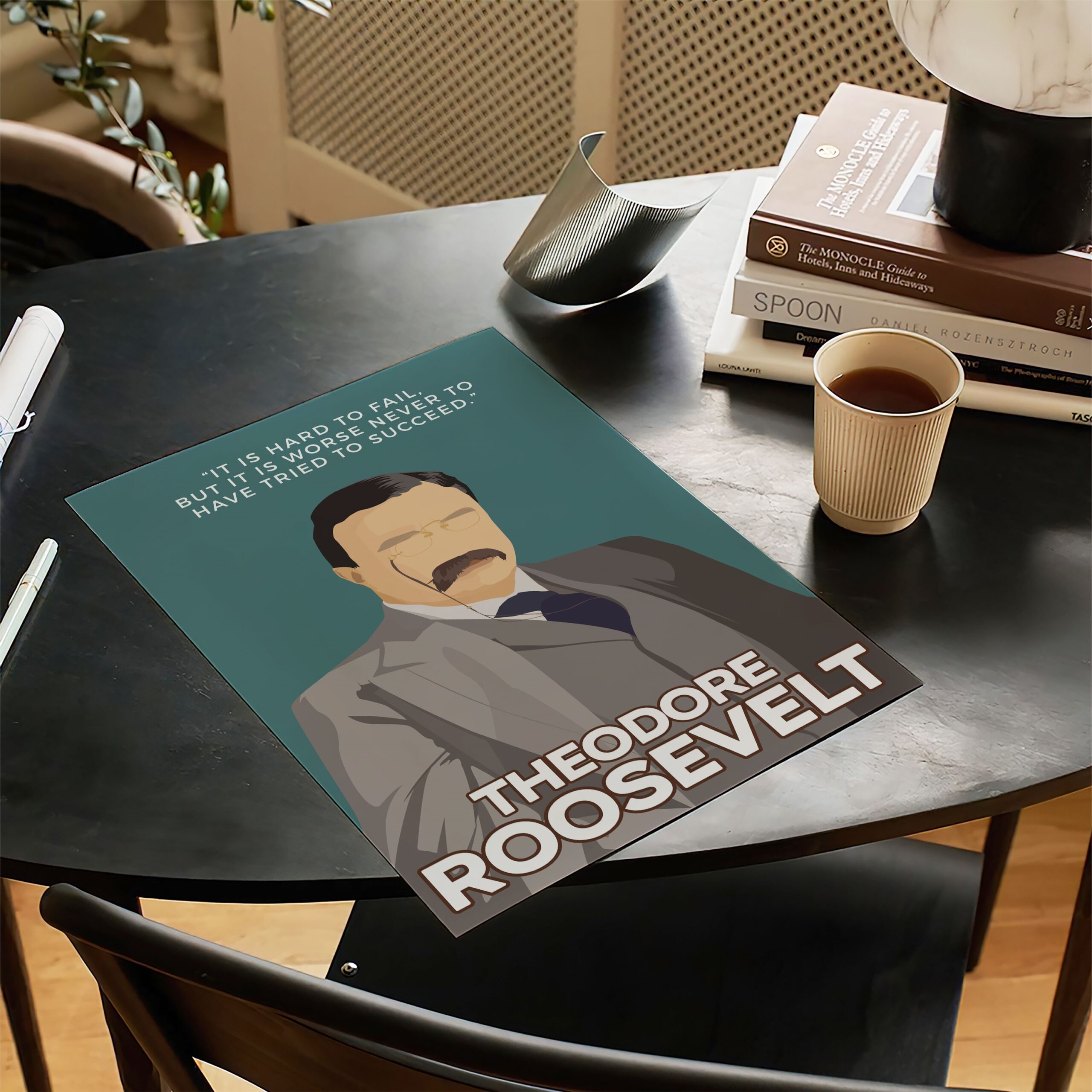 Theodore Roosevelt Motivational Quote Wall Art - Image 2