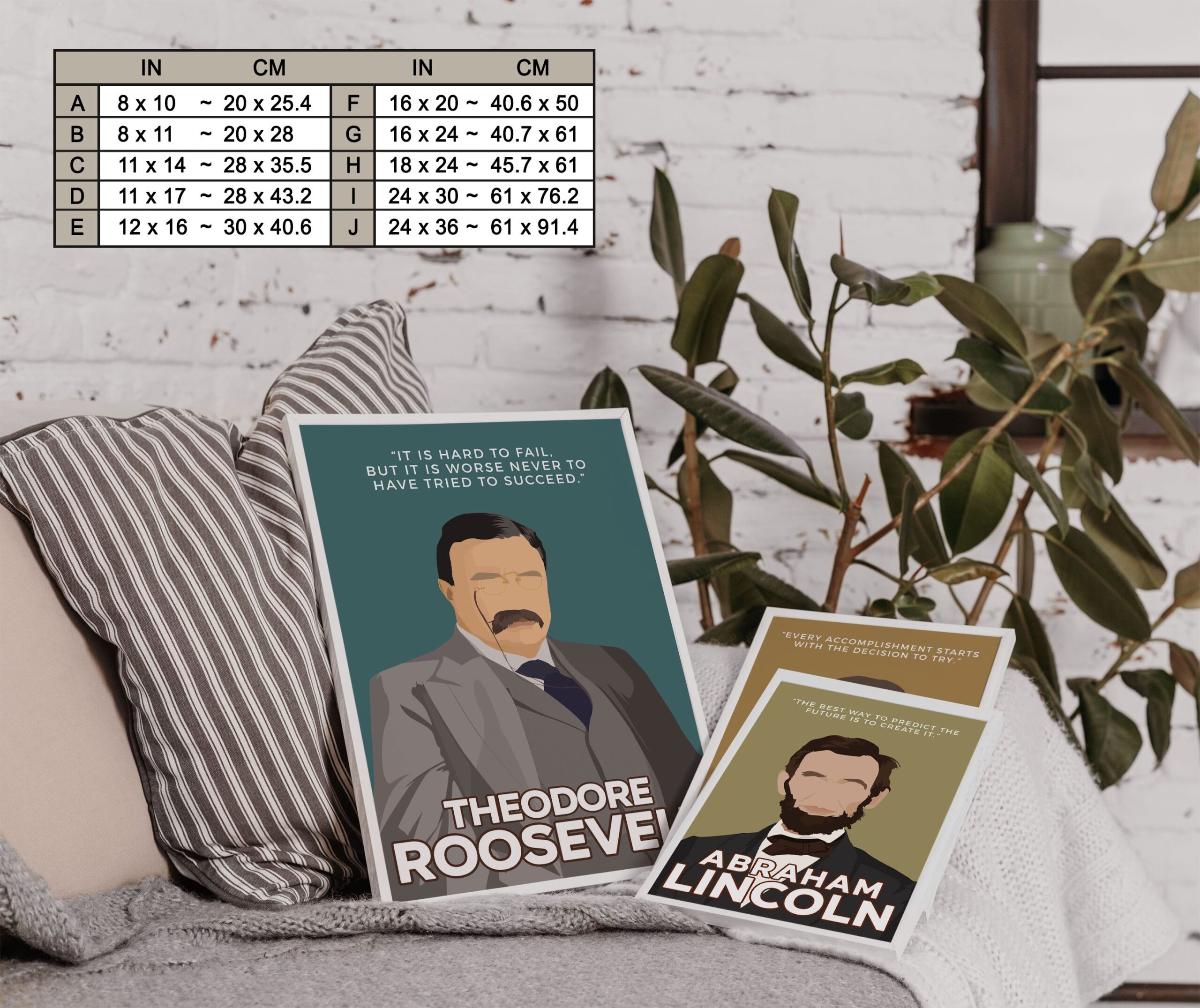 Theodore Roosevelt Motivational Quote Wall Art - Image 7
