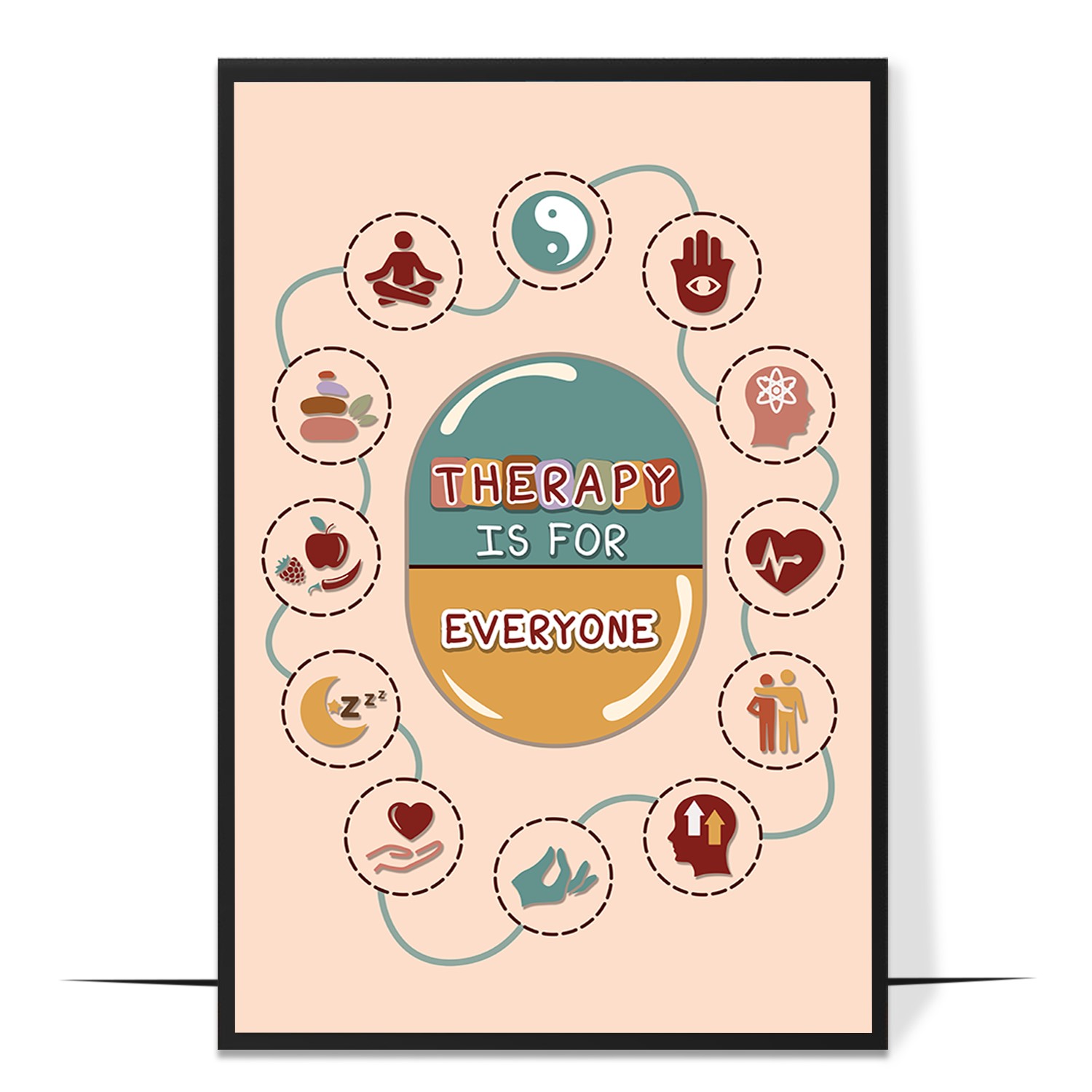 Therapy is for Everyone Boho Wall Art