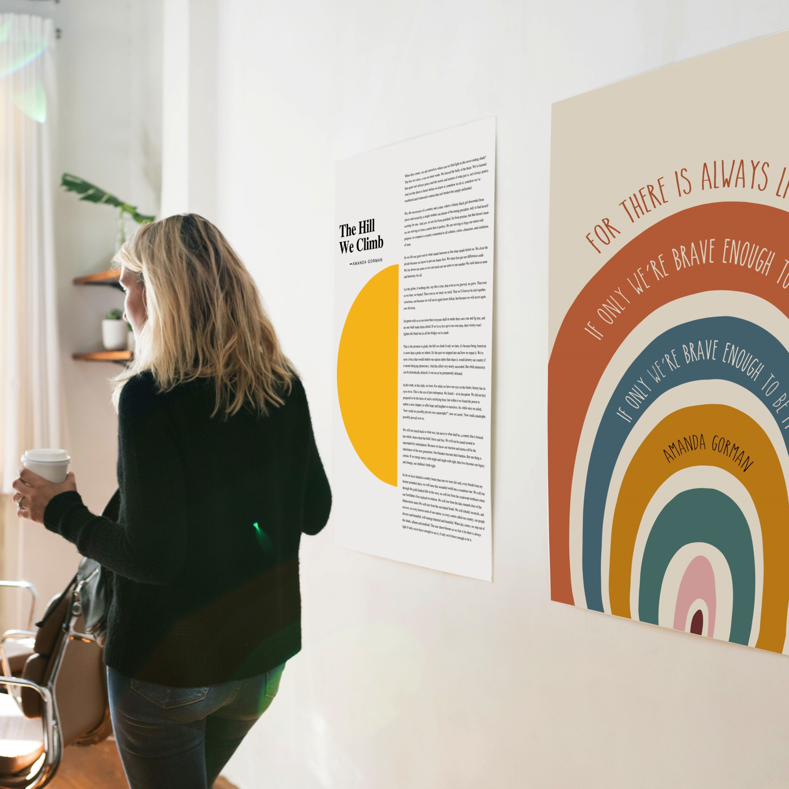 There Is Always Light Motivational Quote Wall Art - Image 2