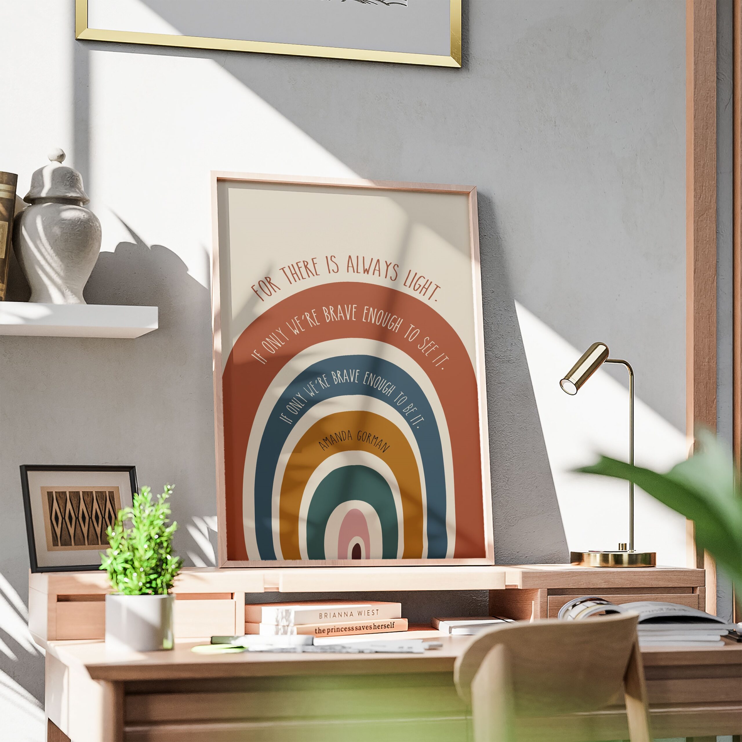 There Is Always Light Motivational Quote Wall Art - Image 3