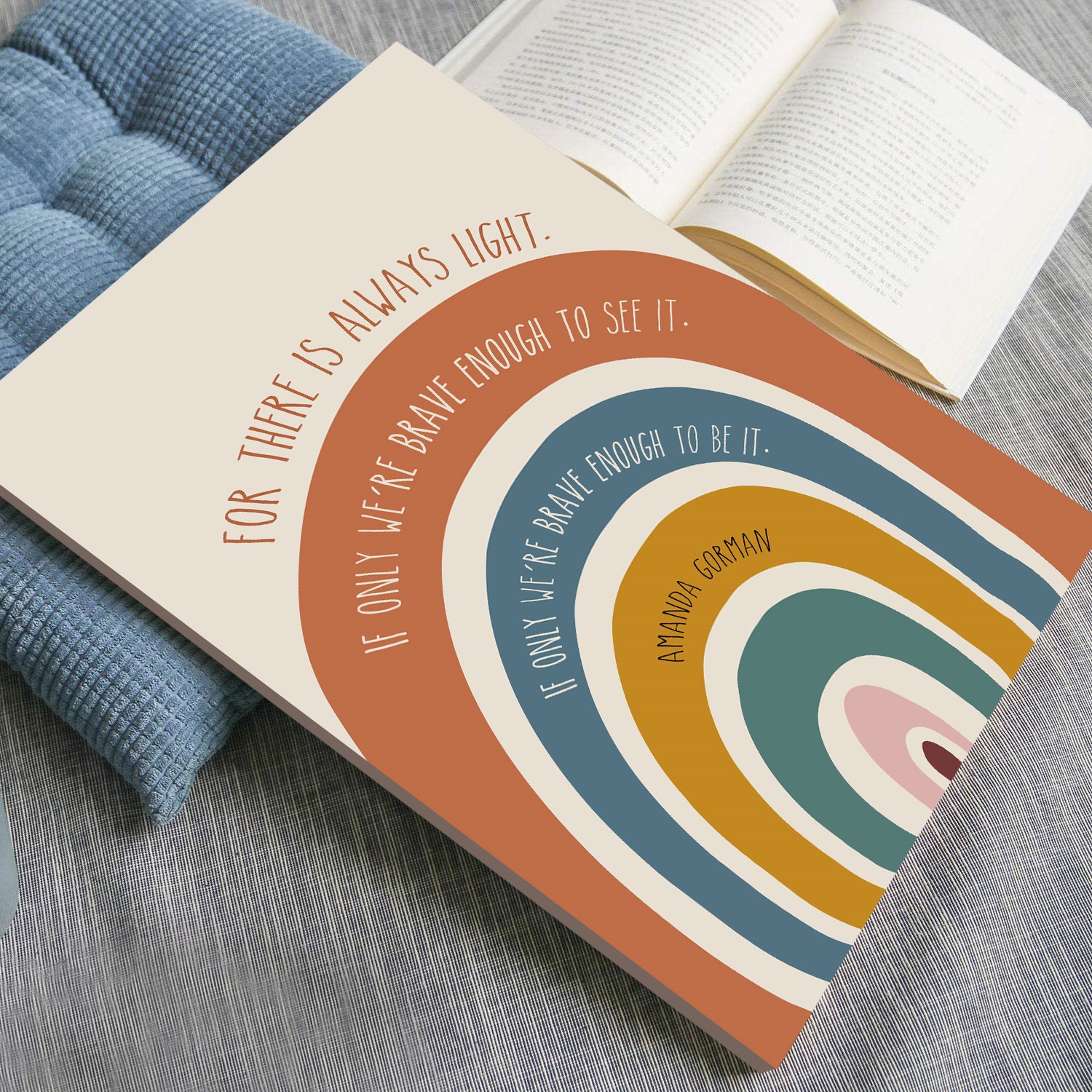 There Is Always Light Motivational Quote Wall Art - Image 4